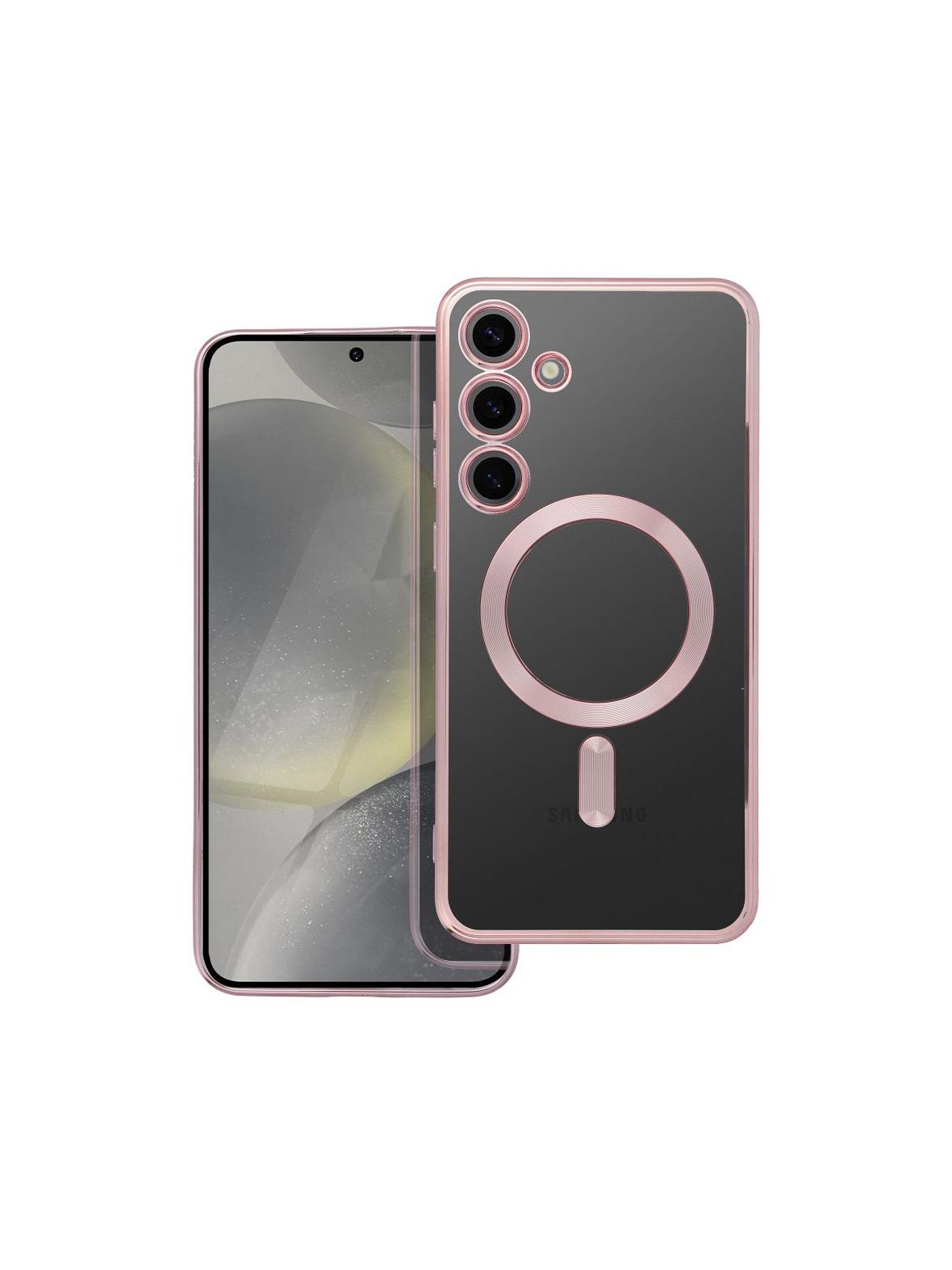 Futerał ELECTRO MAG COVER kompatybilny z MagSafe do SAMSUNG S24 Plus złoty róż