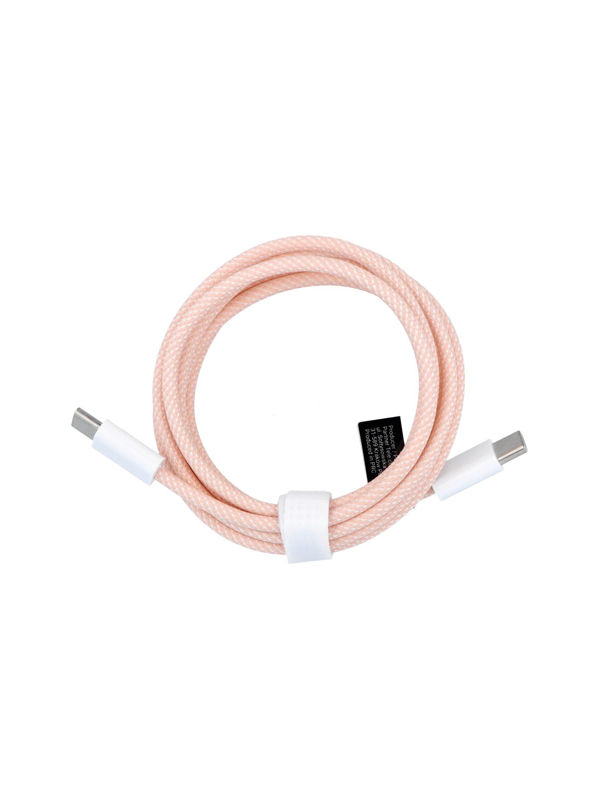 Kabel USB C do USB C PD QC3.0 3A 60W 1,5 m C263 różowy