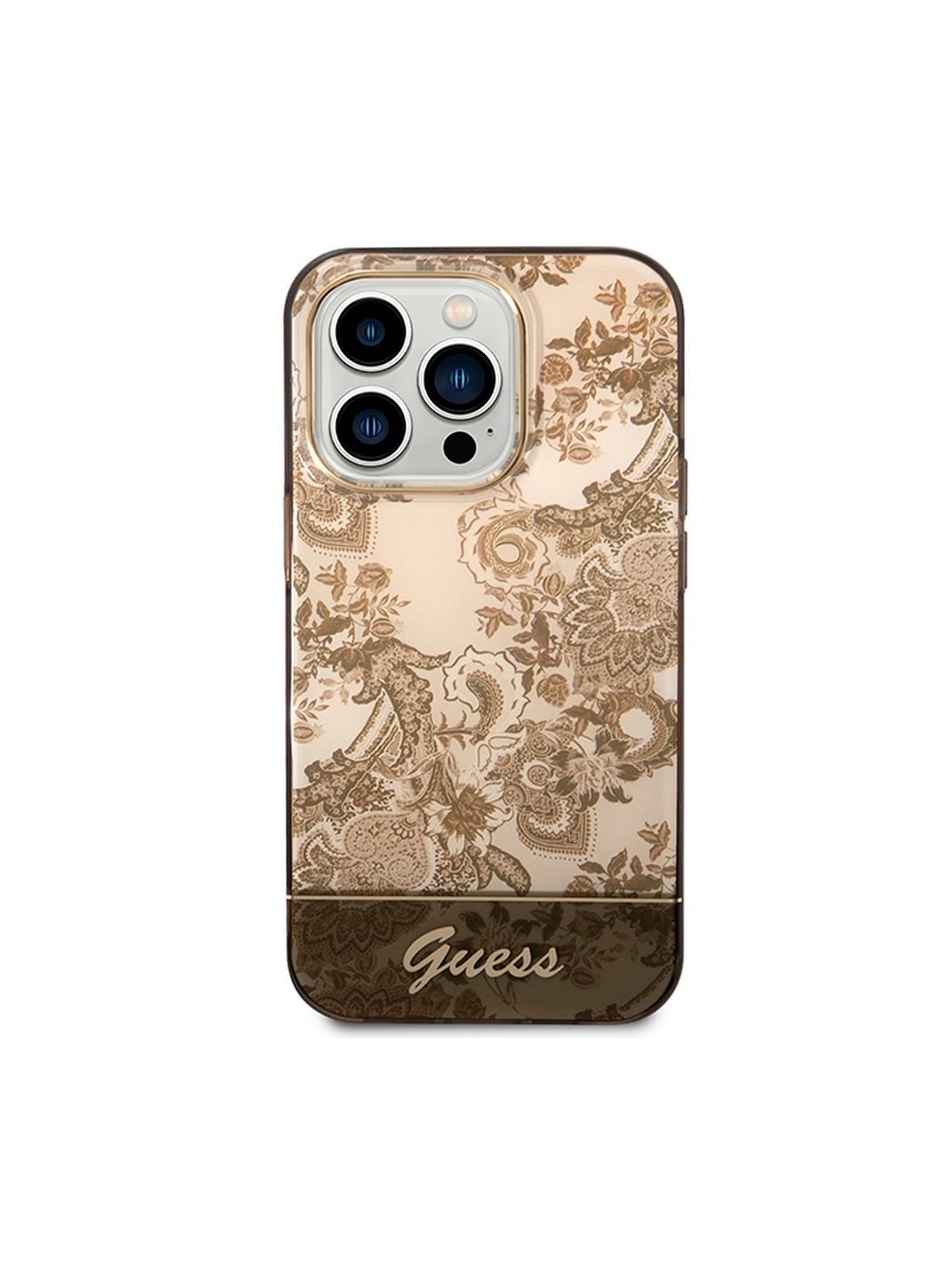 GUESS futerał do IPHONE 14 Pro Max GUHCP14XHGPLHC (IML Electro Cam TDJ) ochra