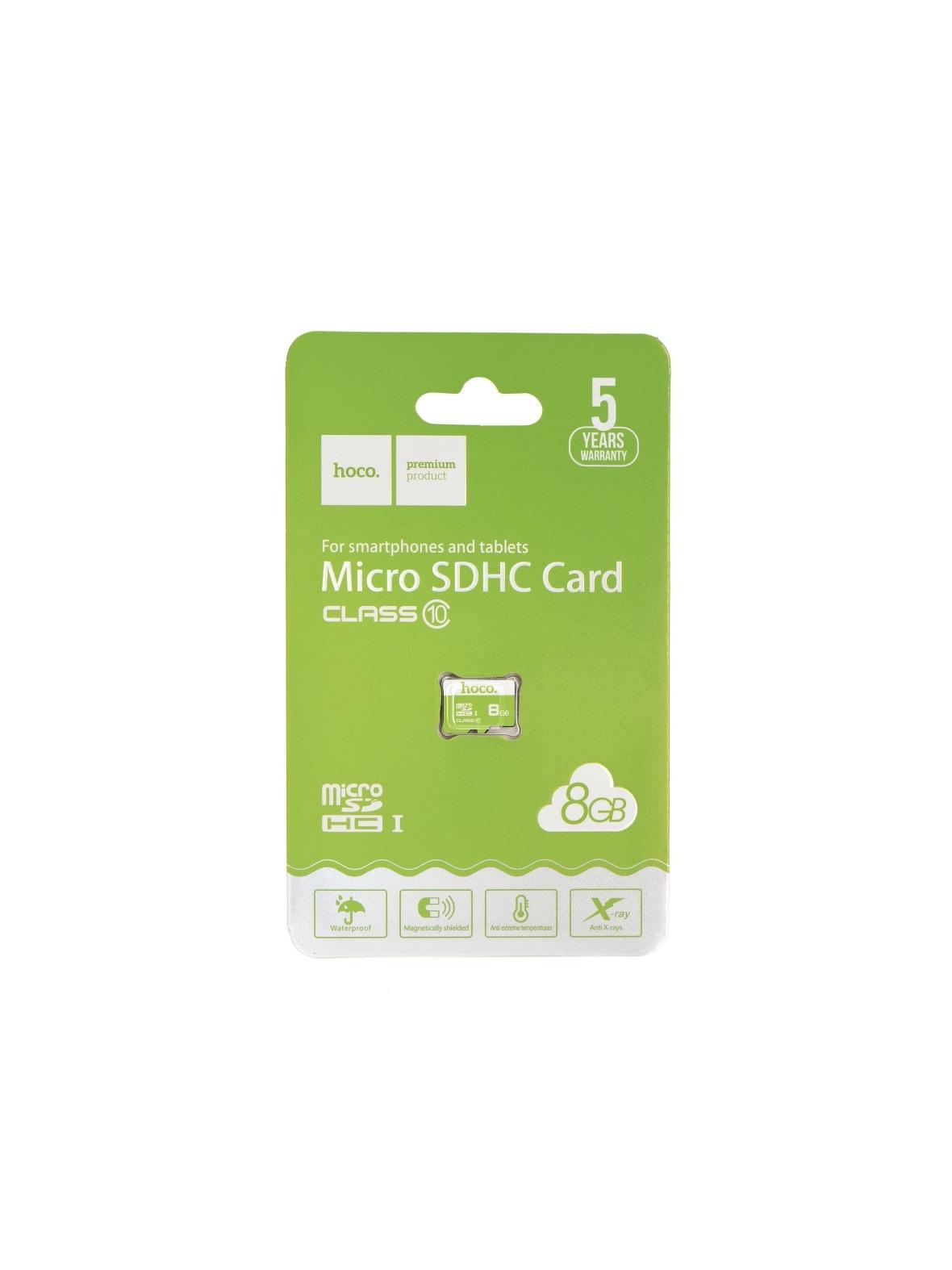 Karta microSD 8GB class 10 Hoco zielona