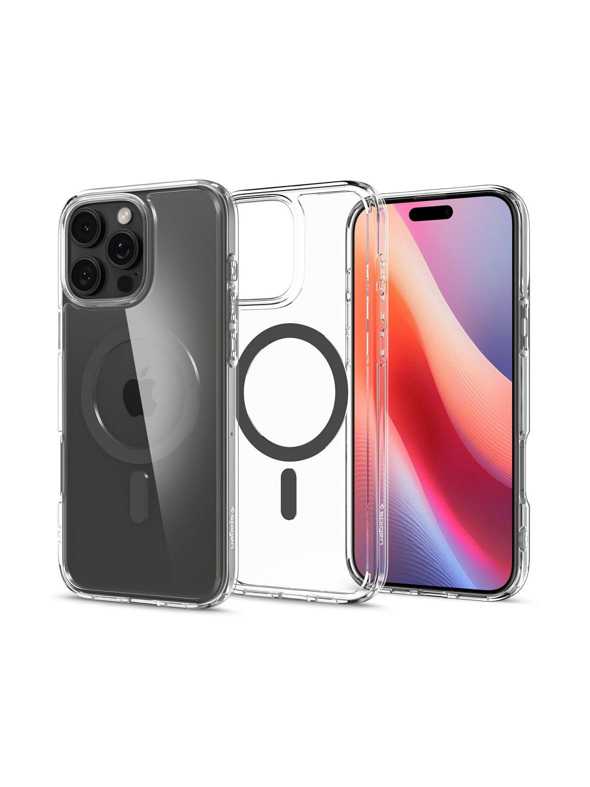 SPIGEN futerał ULTRA HYBRID MAG kompatybilny z MagSafe do IPHONE 16 Pro graphite