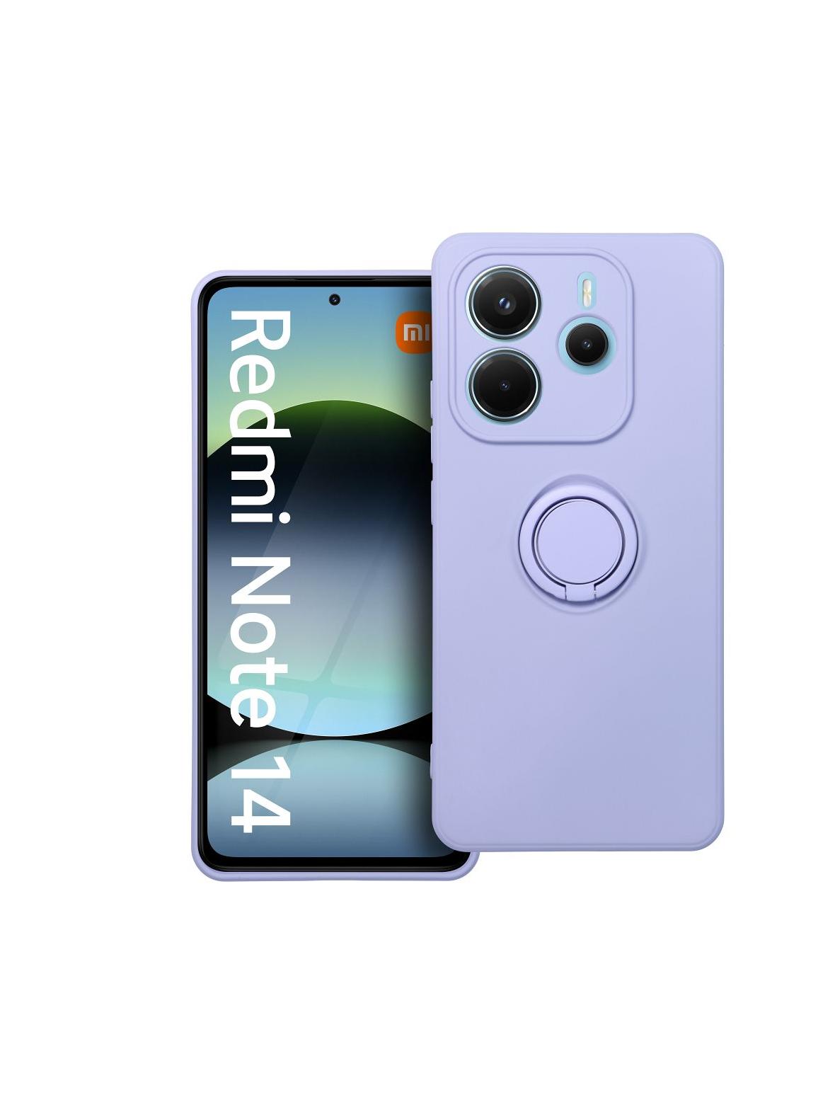 Futerał SILICONE RING do XIAOMI Redmi Note 14 5G fioletowy
