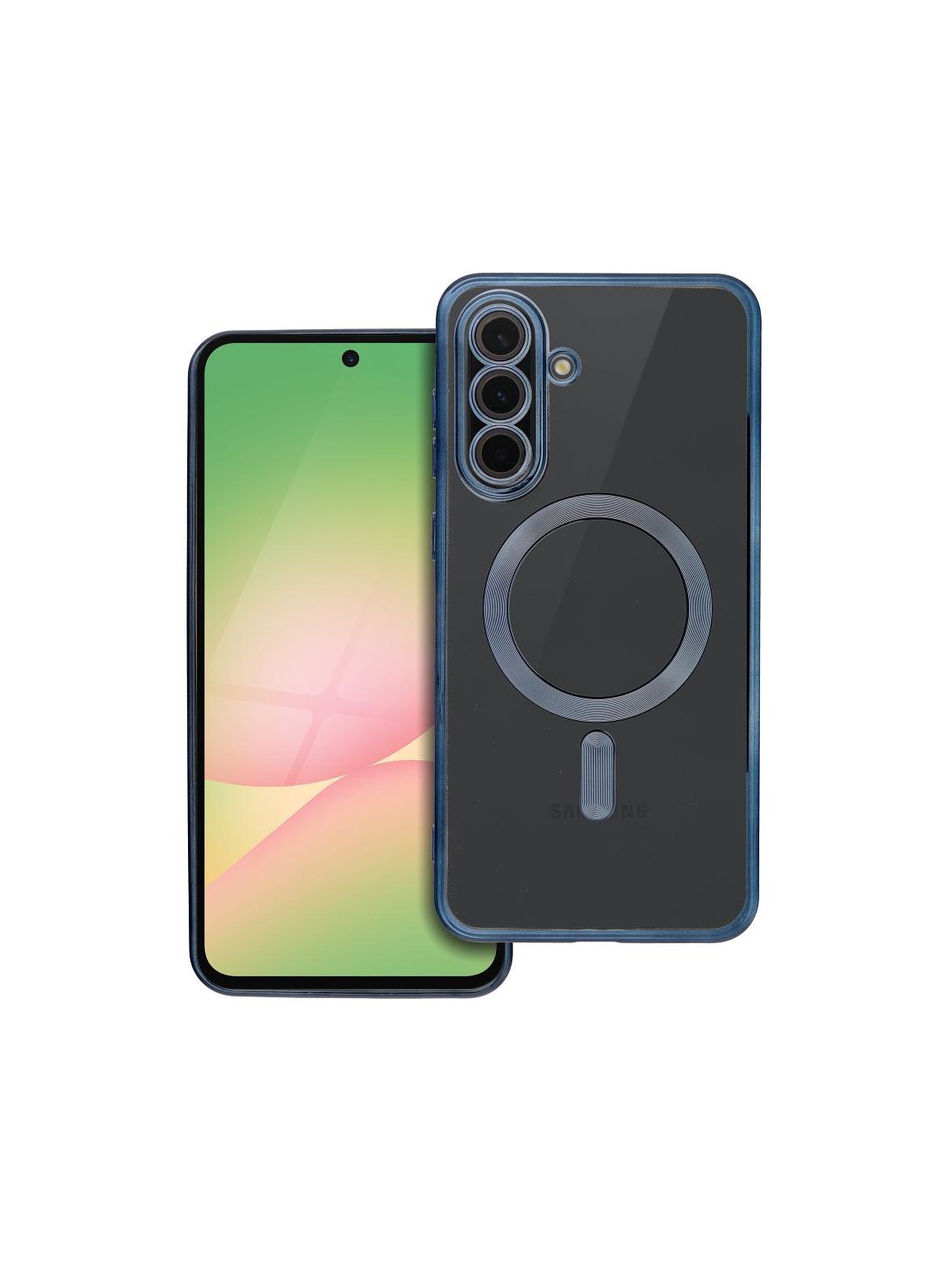 Futerał ELECTRO MAG COVER kompatybilny z MagSafe do SAMSUNG A56 tytanowy niebieski