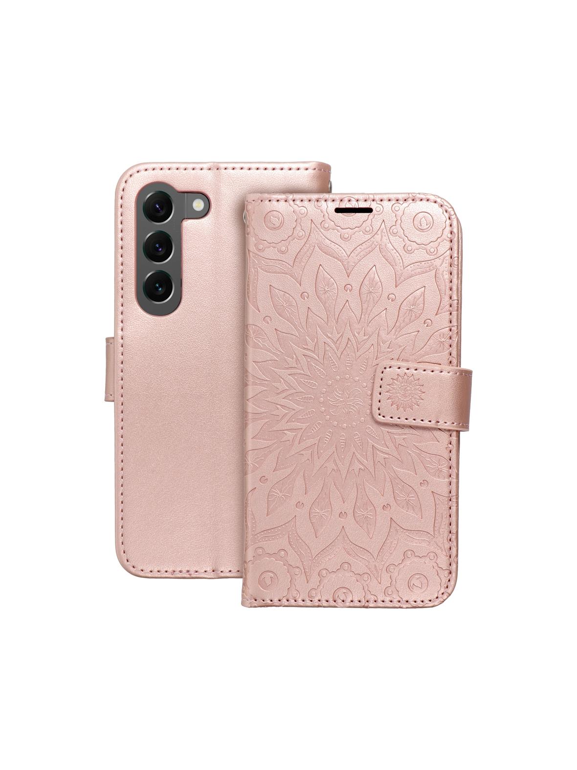 Kabura MEZZO Book do SAMSUNG S23 mandala złoty róż