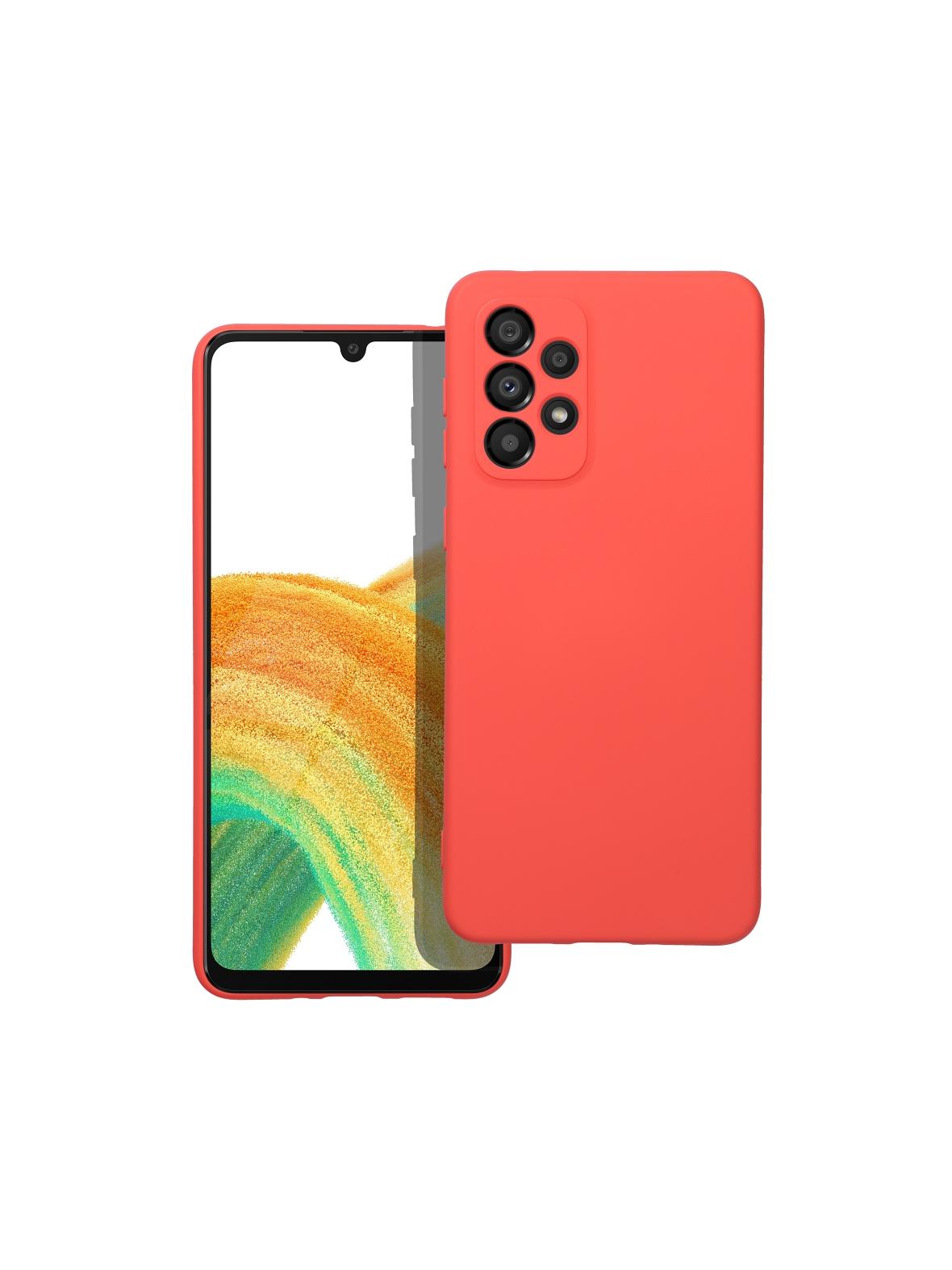 Futerał SILICONE do SAMSUNG A33 5G brzoskwiniowy