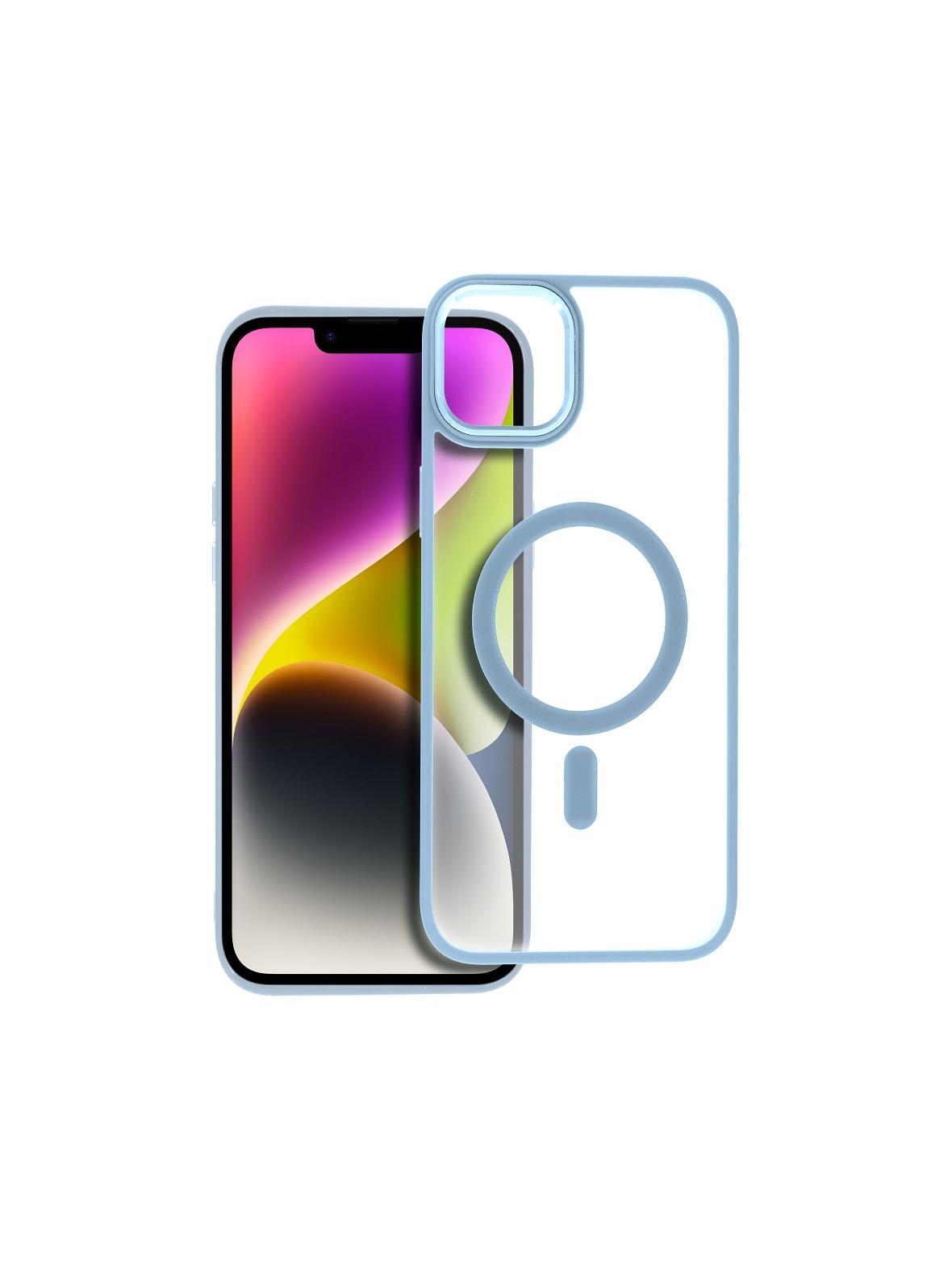 Futerał MATTE MAG COVER kompatybilny z MagSafe do IPHONE 14 Plus niebieski