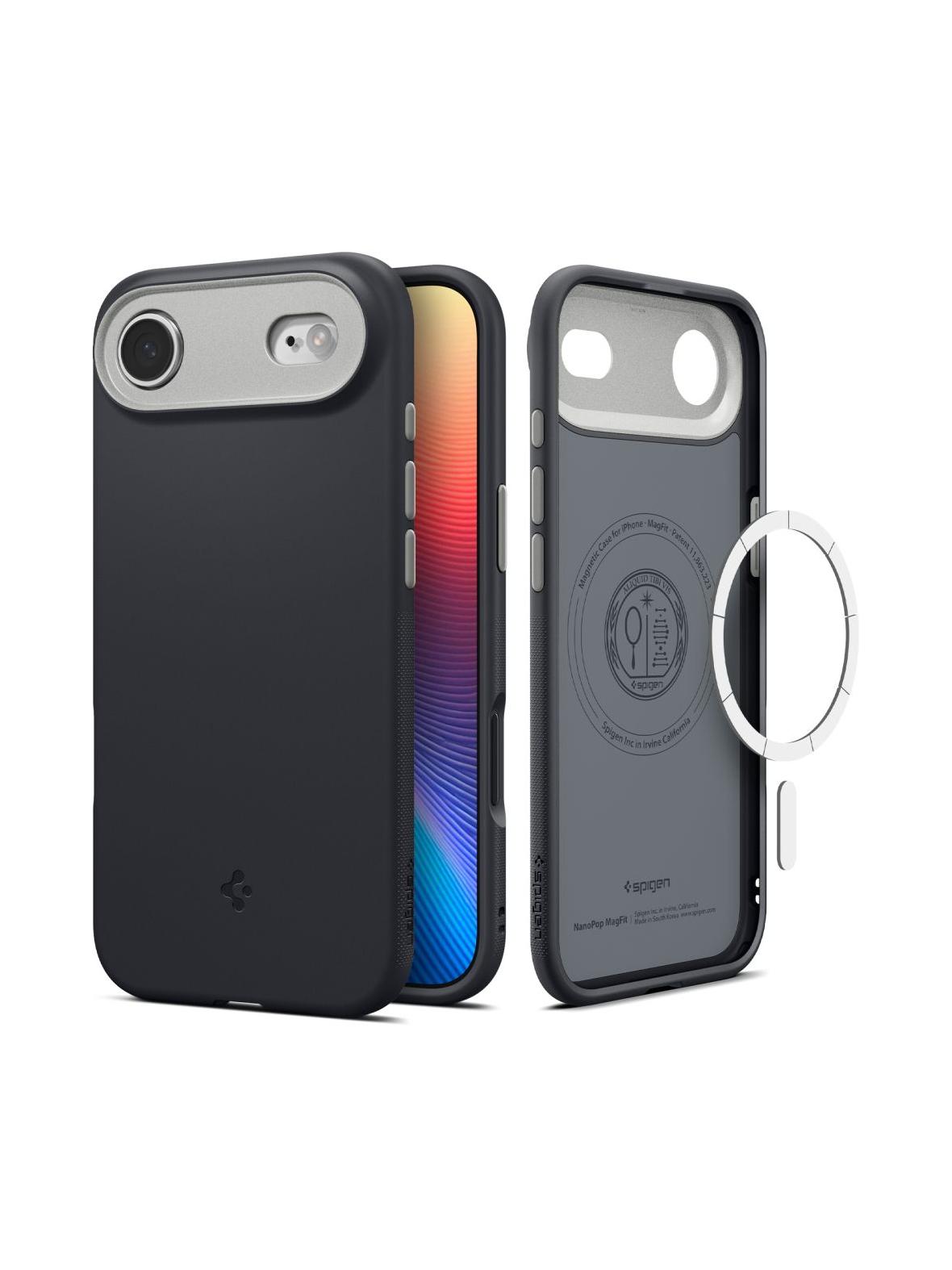 SPIGEN futerał NANO POP MAG kompatybilny z MagSafe do IPHONE 17 Air black sesame