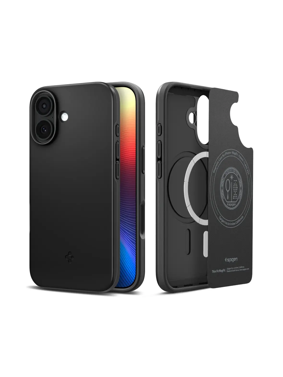 SPIGEN futerał THIN FIT MAG kompatybilny z MagSafe do IPHONE 17 black