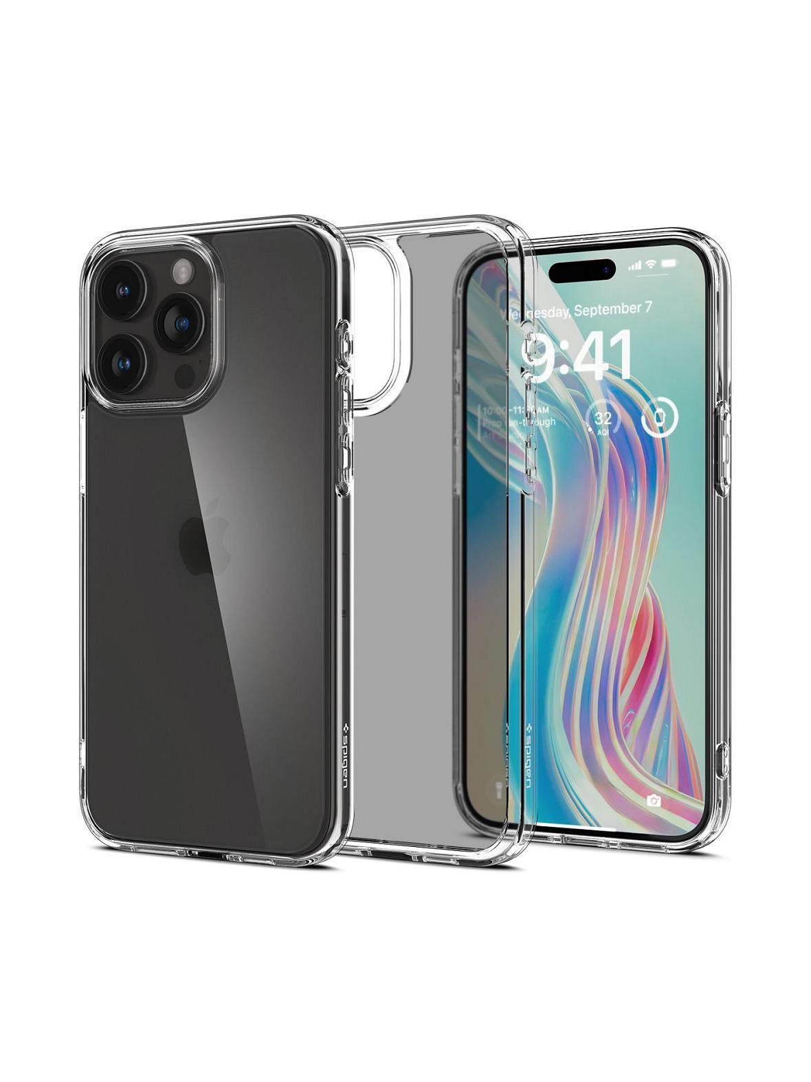 SPIGEN futerał ULTRA HYBRID do IPHONE 15 Pro frost clear