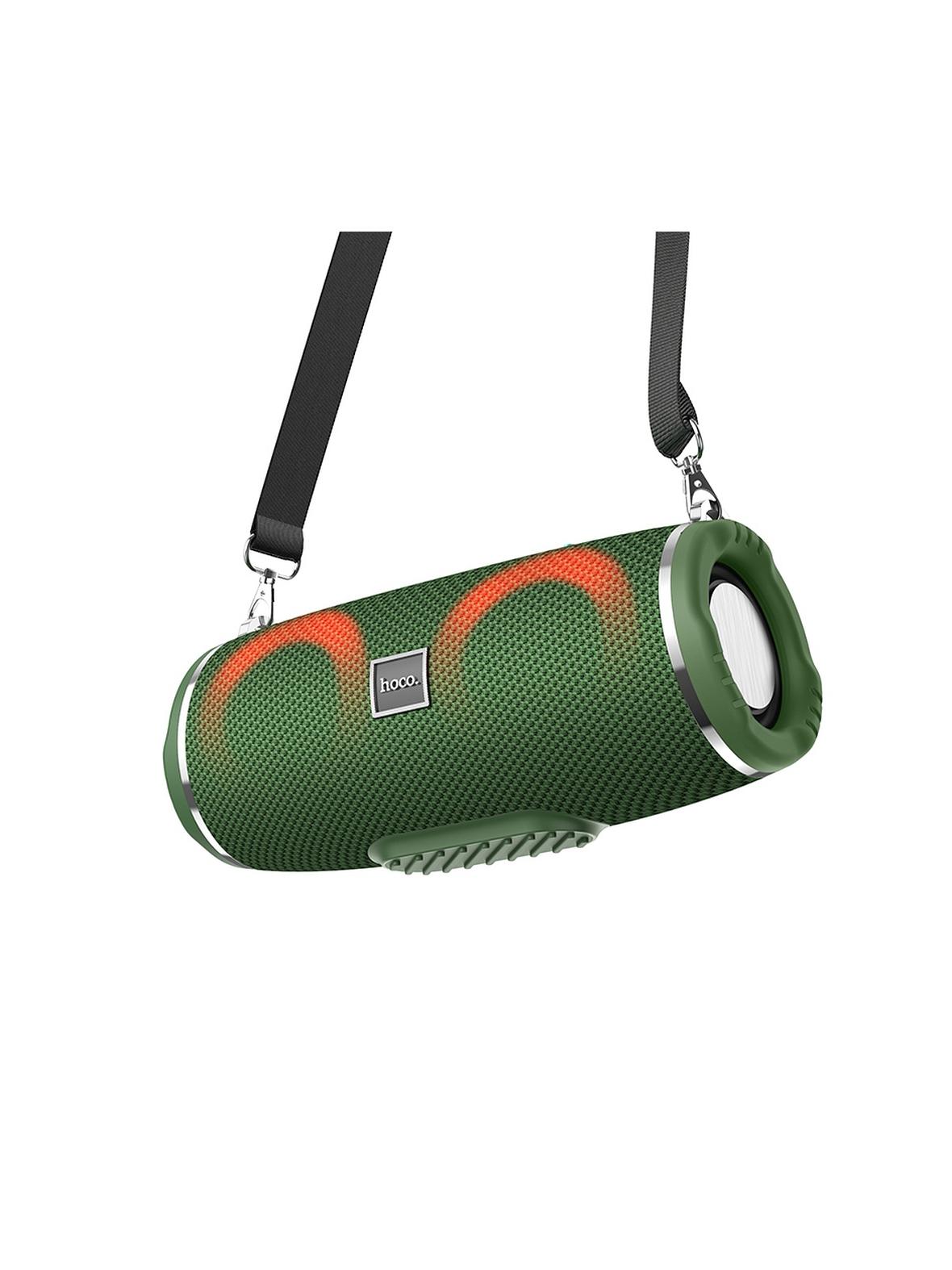 Głośnik bluetooth LED 2 x 5W 2h Hoco HC12 zielony