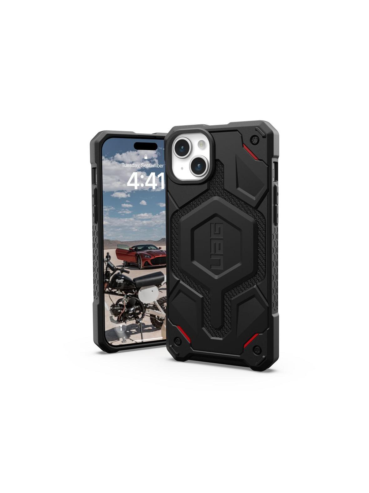 UAG Urban Armor Gear futerał MONARCH PRO kompatybilny z MagSafe do IPHONE 15 Plus kevlar black