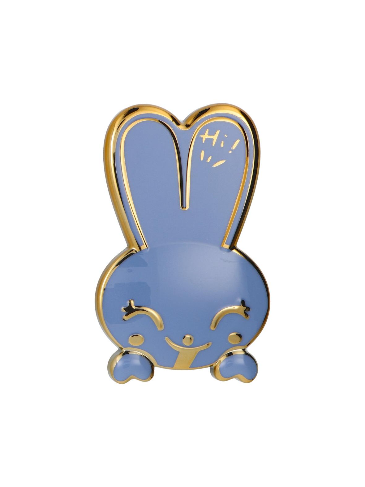 Stojak na telefon KRÓLICZEK - naklejany - niebieski