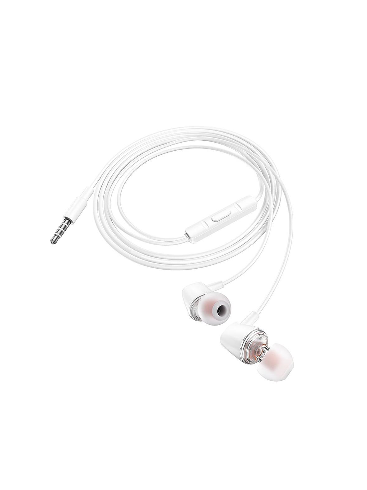 Słuchawki przewodowe douszne Jack 3,5 mm Hoco M107 białe