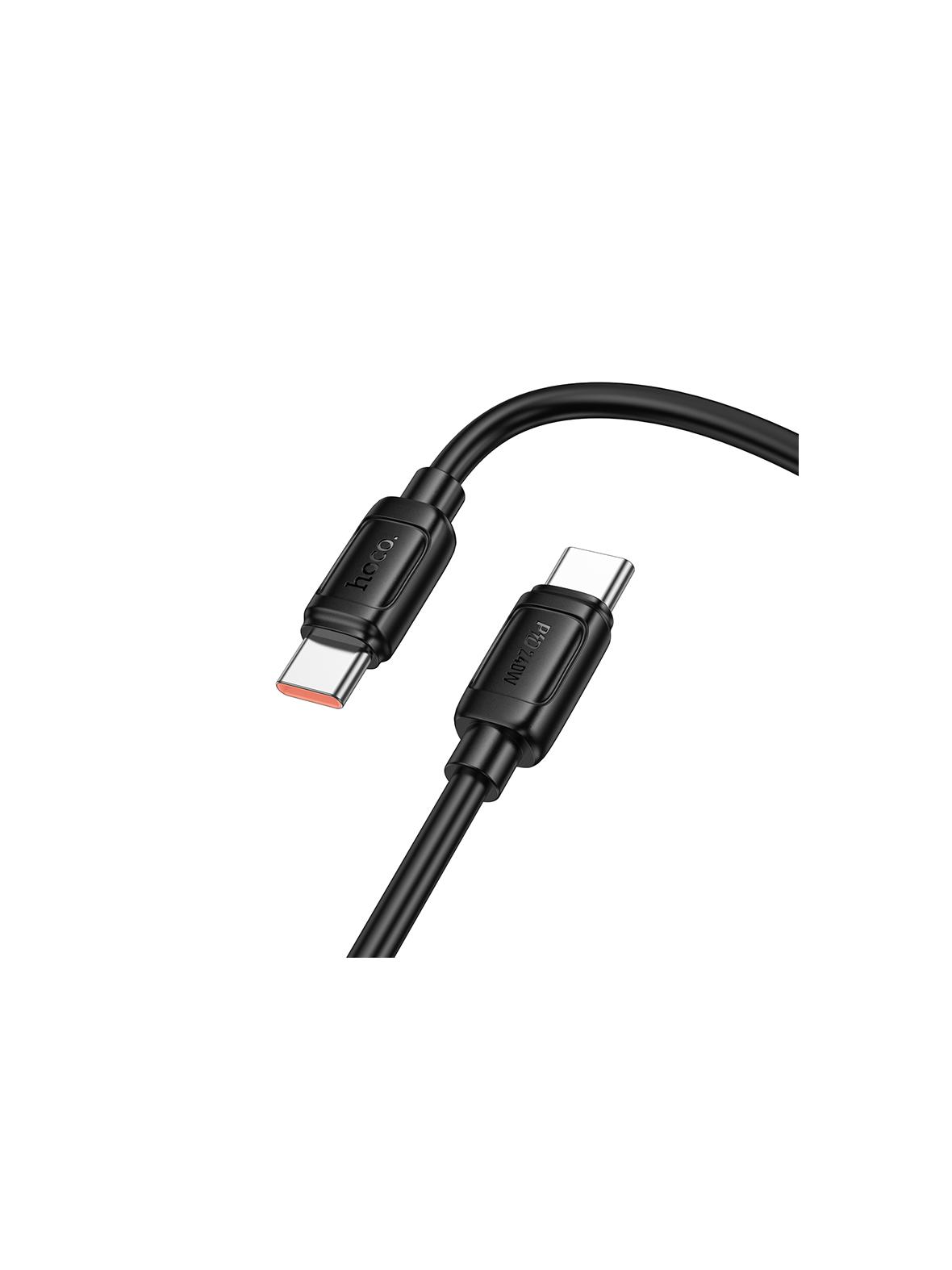 Kabel USB C do USB C Hoco PD 5A 240W 1 m X115 czarny