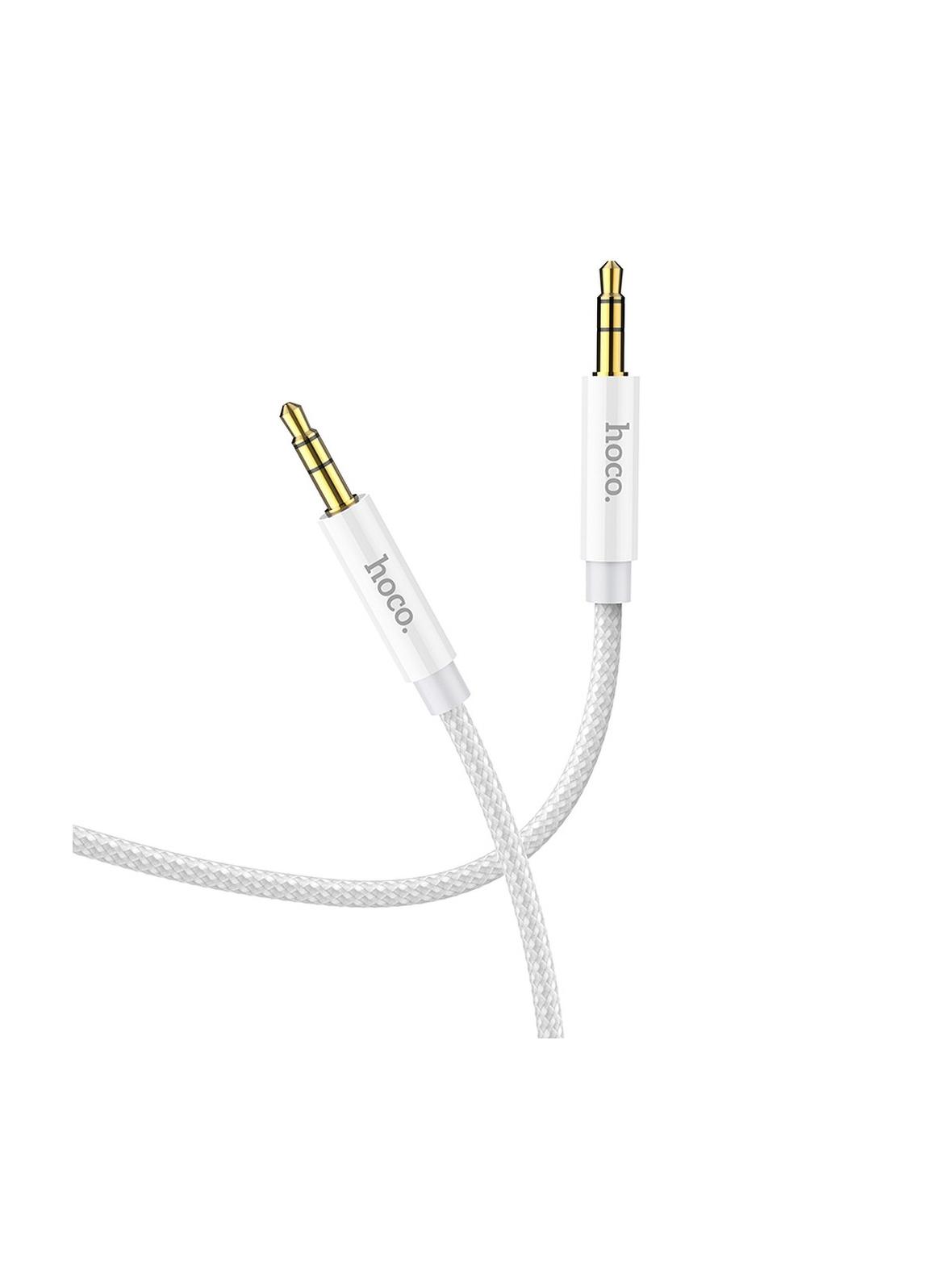 Kabel AUX Jack 3,5 mm do Jack 3,5 mm Hoco 1 m UPA19 srebrny
