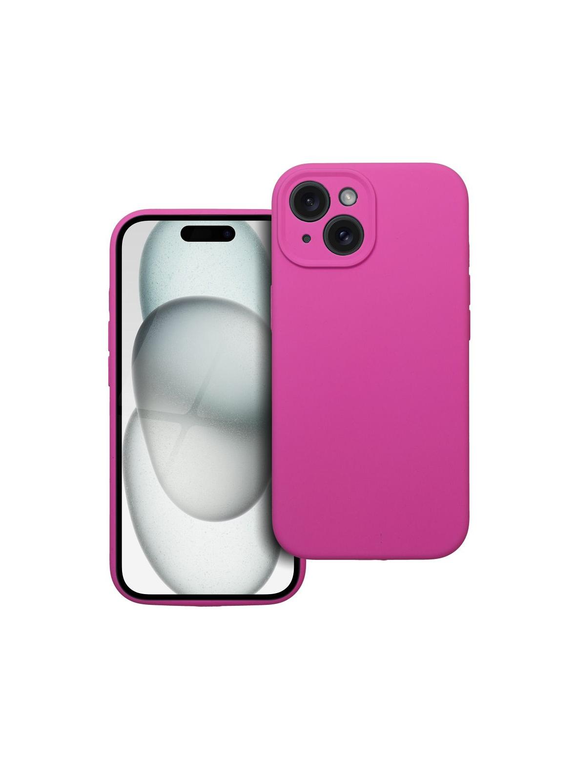 Futerał SILICONE 2mm do IPHONE 15 róż