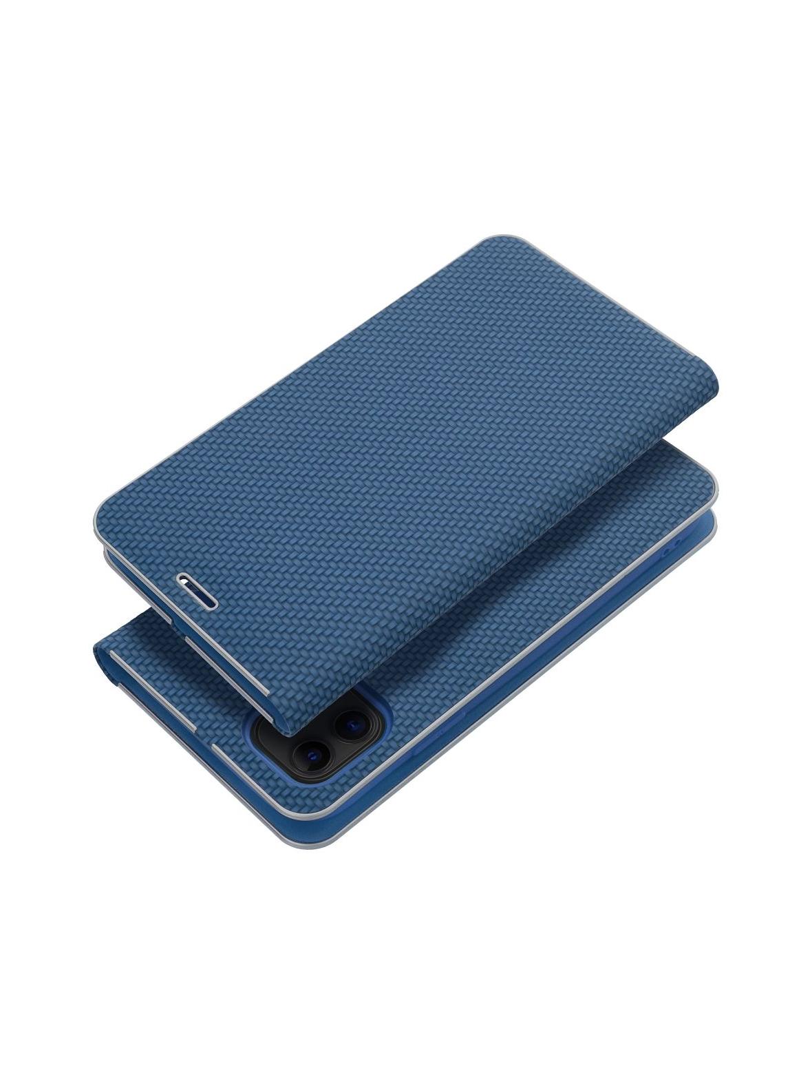 Kabura LUNA Book Carbon do IPHONE 16 Plus niebieski