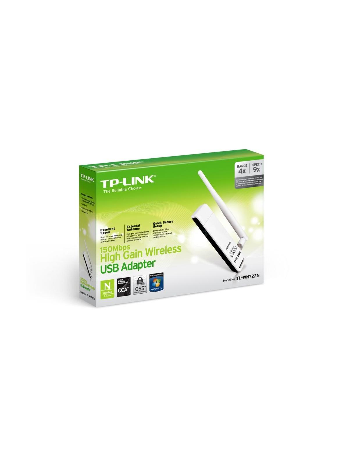 TP-LINK adapter Wi-Fi z anteną 150 Mbps TL-WN722N