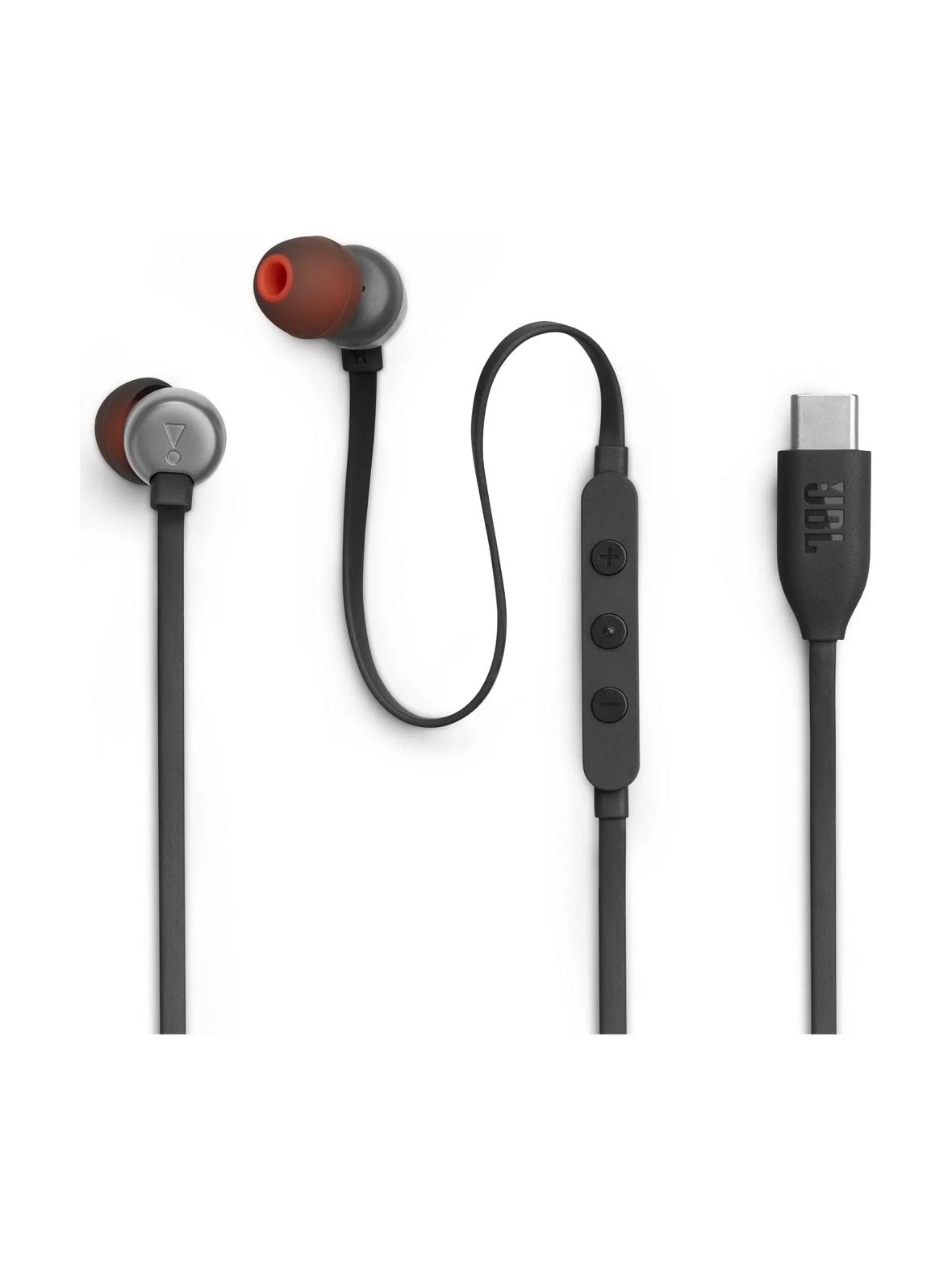 Słuchawki przewodowe douszne USB C JBL Tune 310C czarne