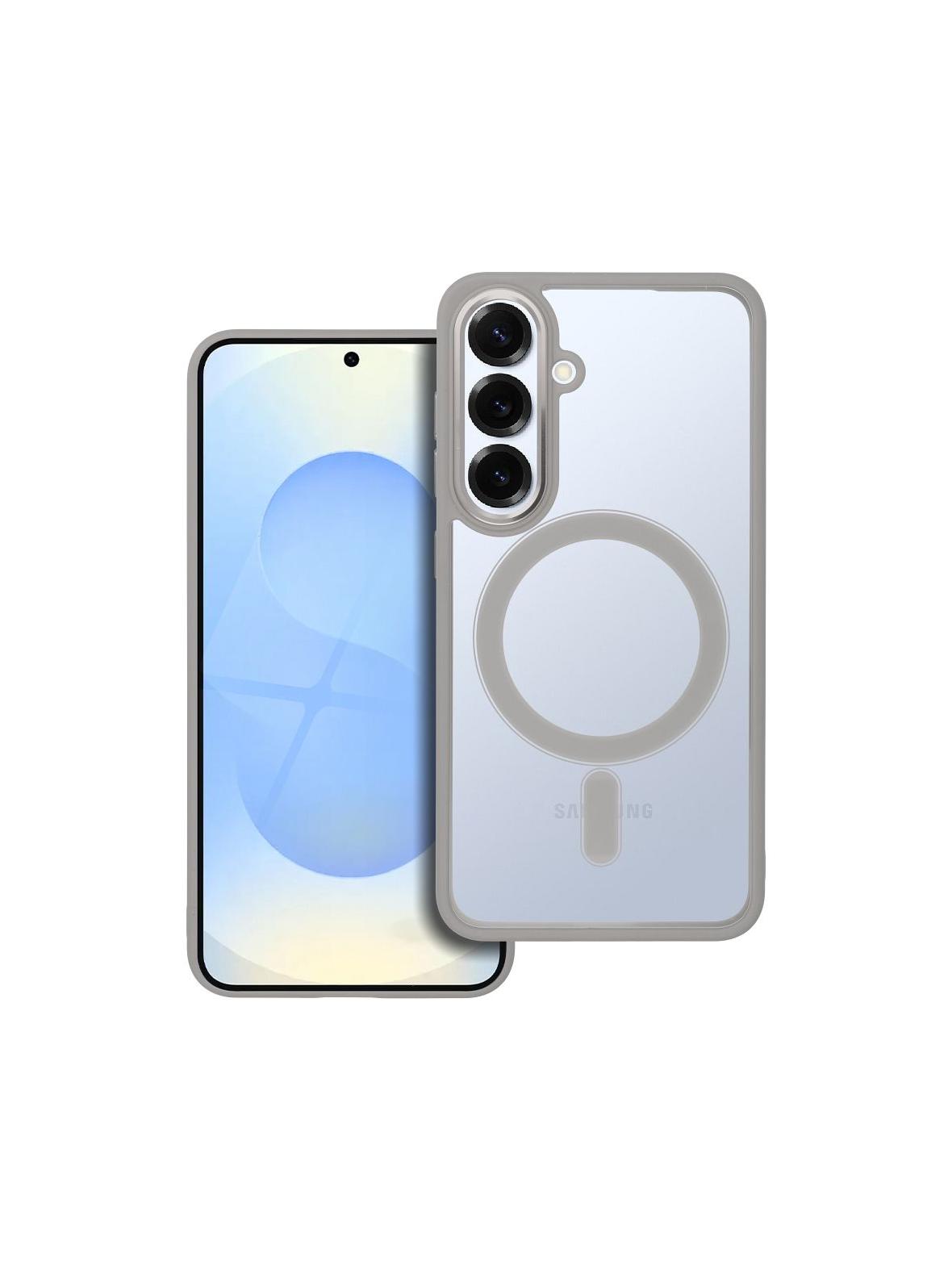 Futerał COLOR EDGE MAG COVER kompatybilny z MagSafe do SAMSUNG S25 tytanowy szary