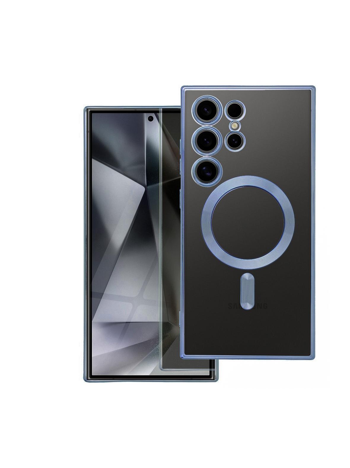 Futerał ELECTRO MAG COVER kompatybilny z MagSafe do SAMSUNG A37 tytanowy niebieski