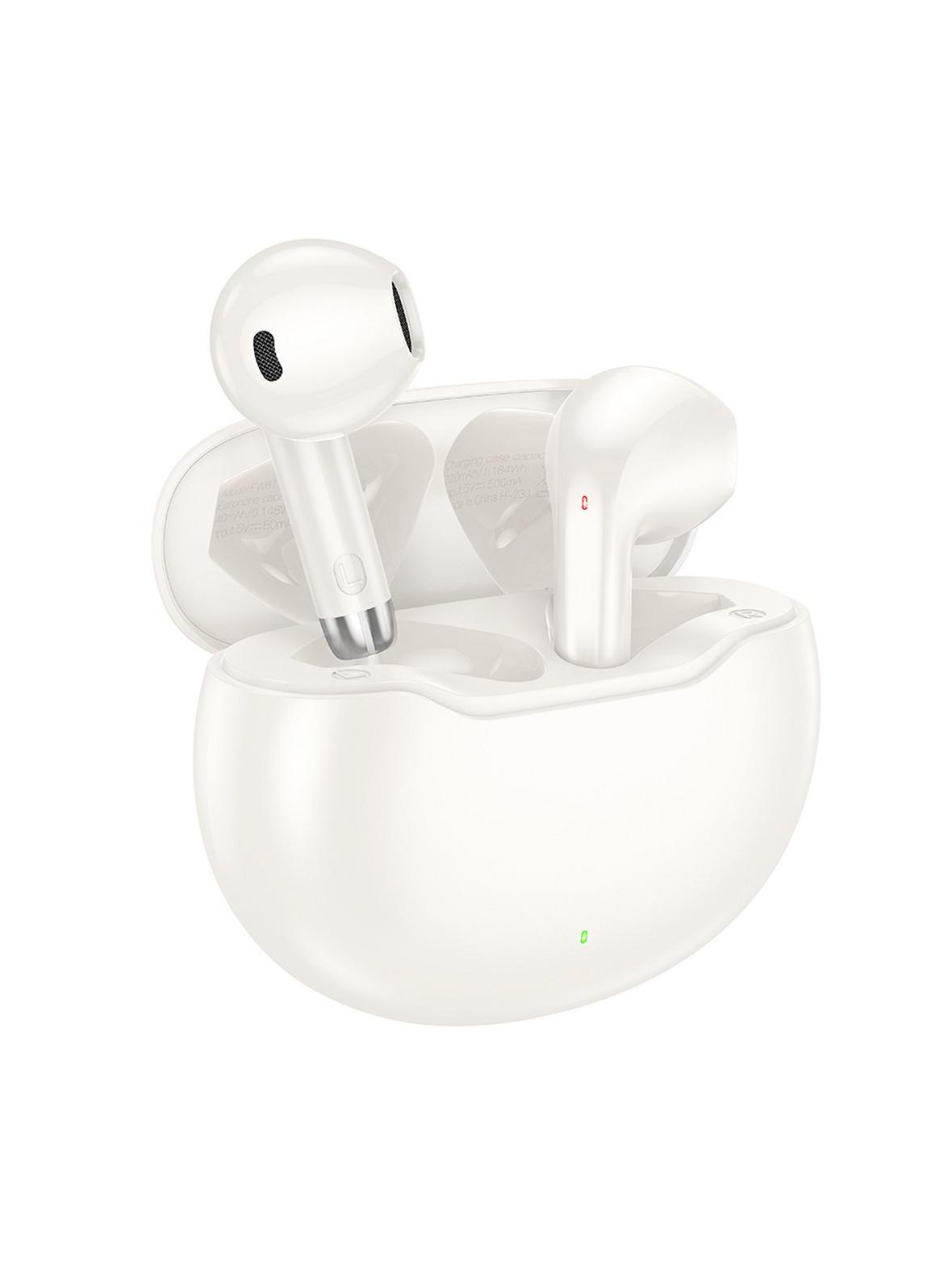 Słuchawki bezprzewodowe douszne Hoco TWS EW61 mleczny