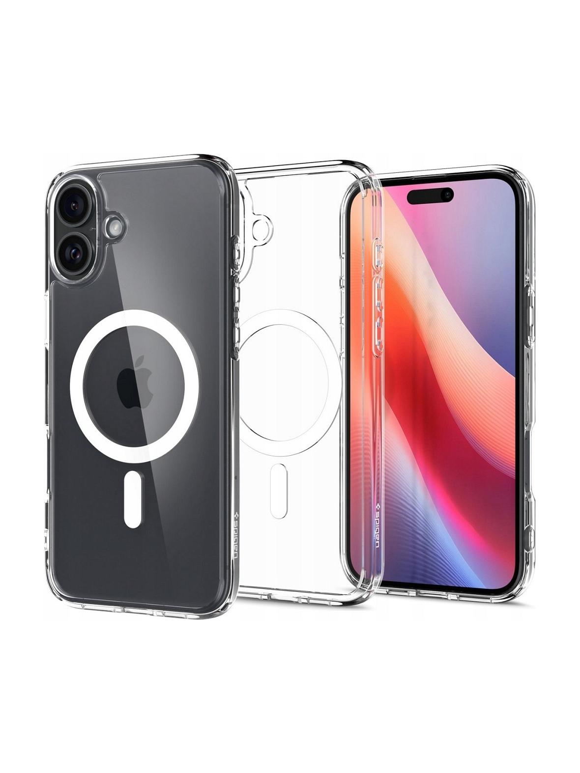 SPIGEN futerał ULTRA HYBRID MAG kompatybilny z MagSafe do IPHONE 16 Plus white