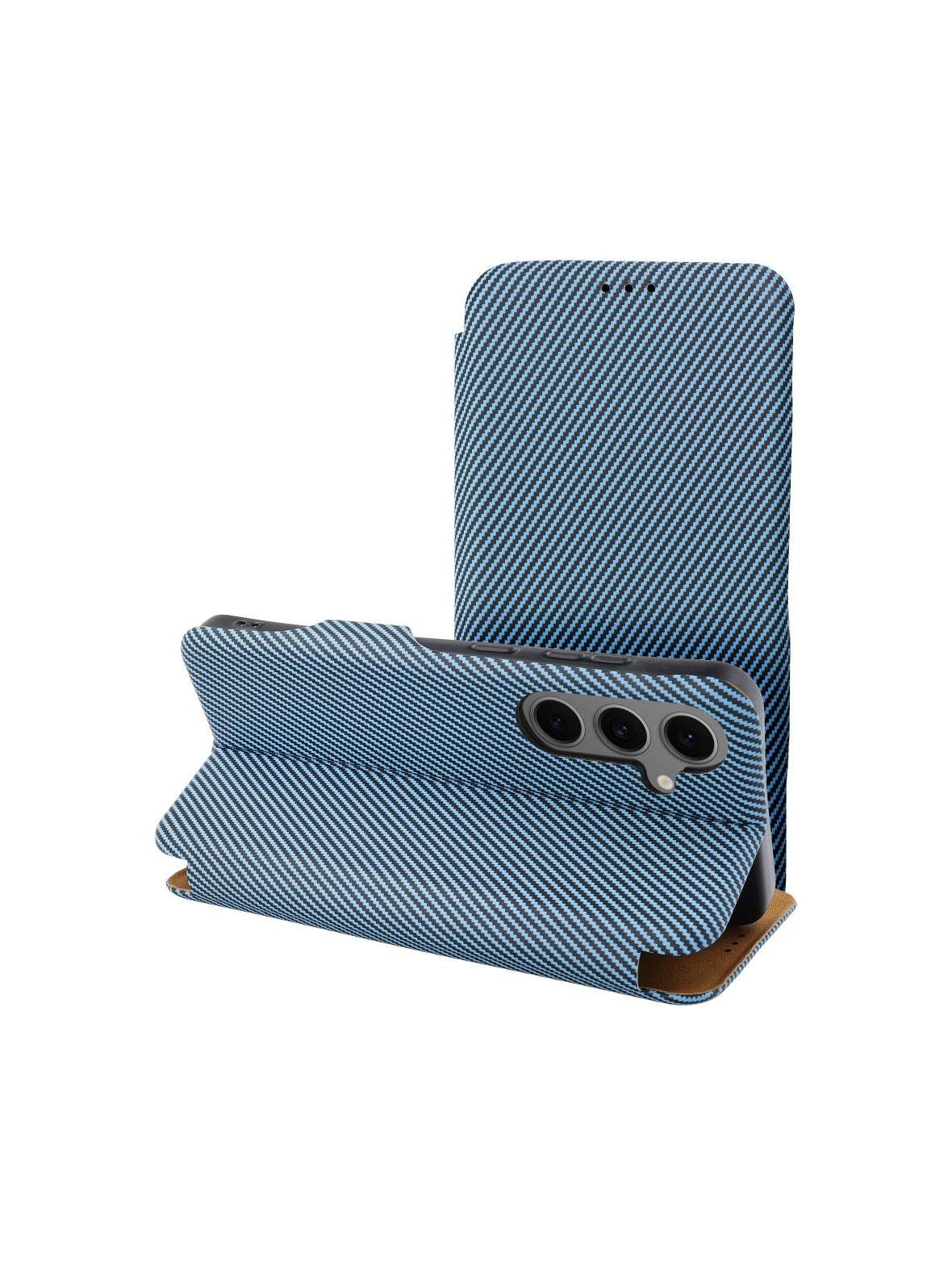 Kabura FOLIO Side Magnet do SAMSUNG A35 5G niebieski