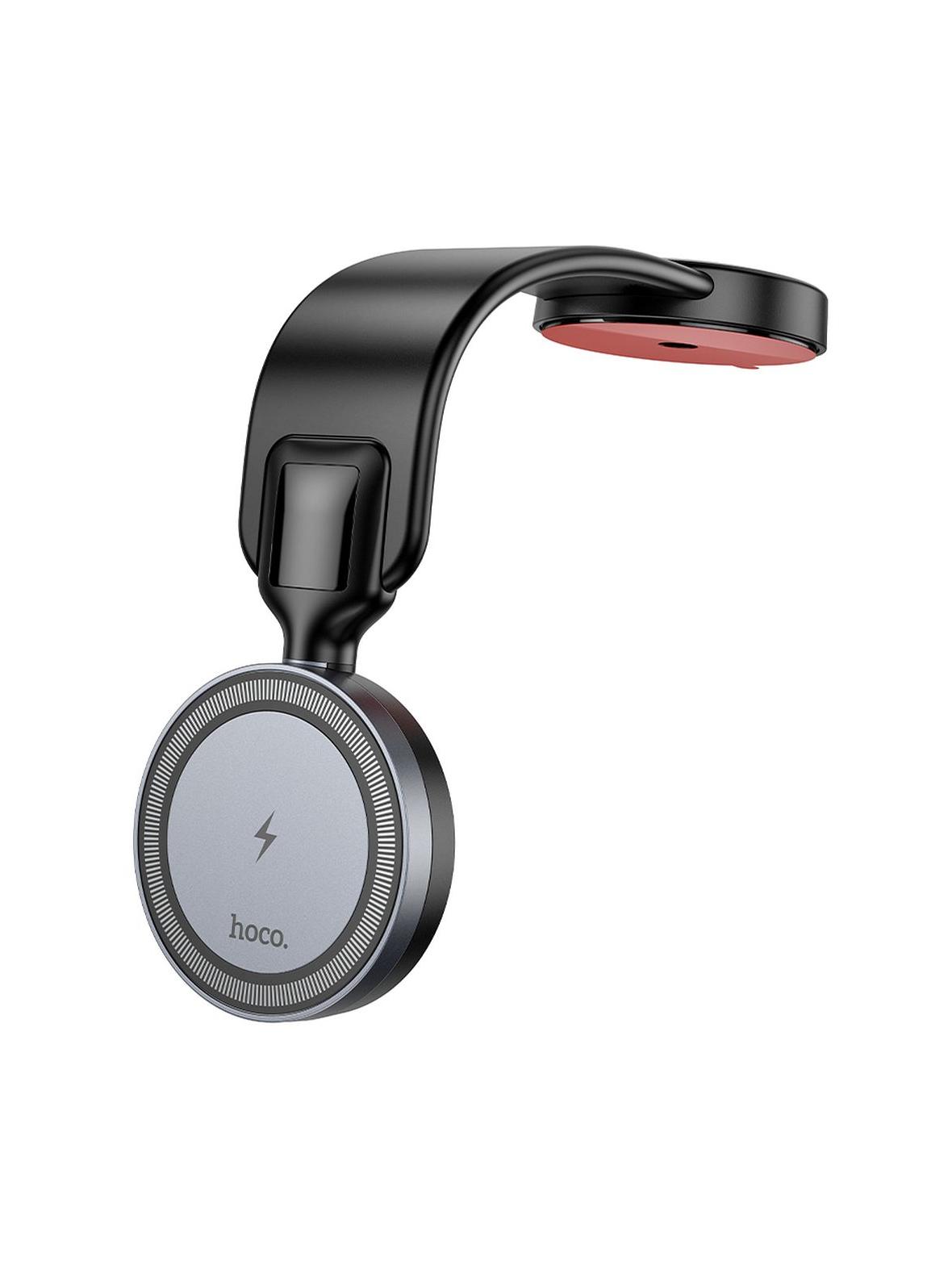 Uchwyt na telefon do samochodu indukcyjny zgodny z MagSafe Hoco 15W do deski HW29 czarny