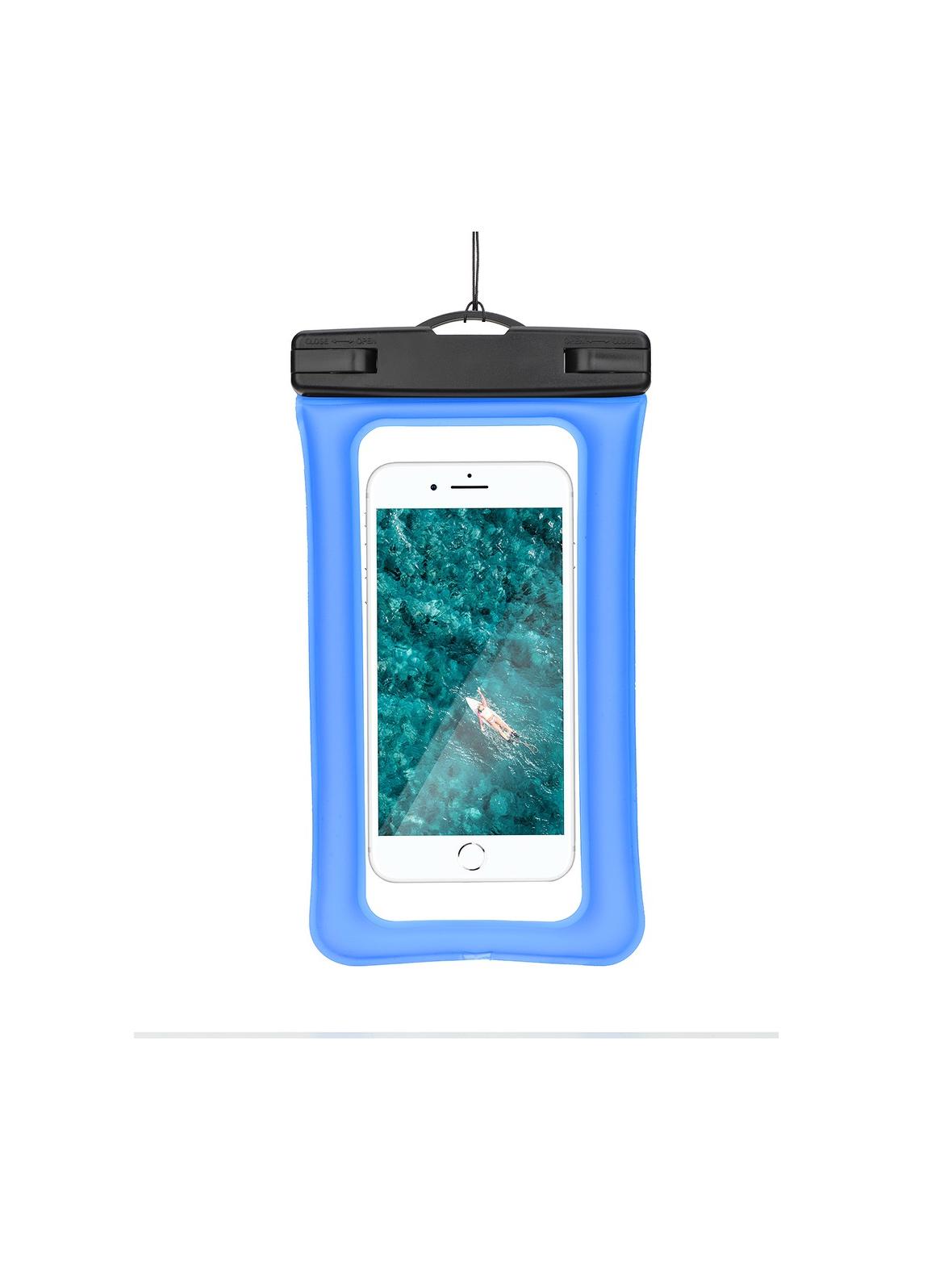 Etui wodoodporne uniwersalne z plastikowym zamknięciem AIRBAG niebieskie