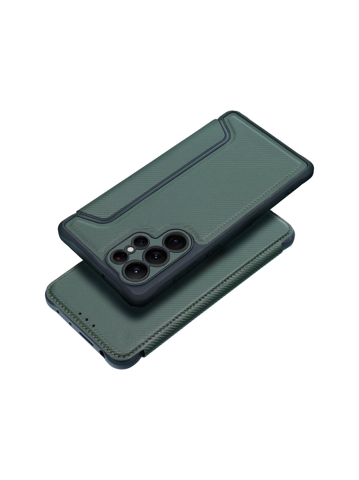 Kabura RAZOR Book do SAMSUNG S25 Edge ciemnozielony