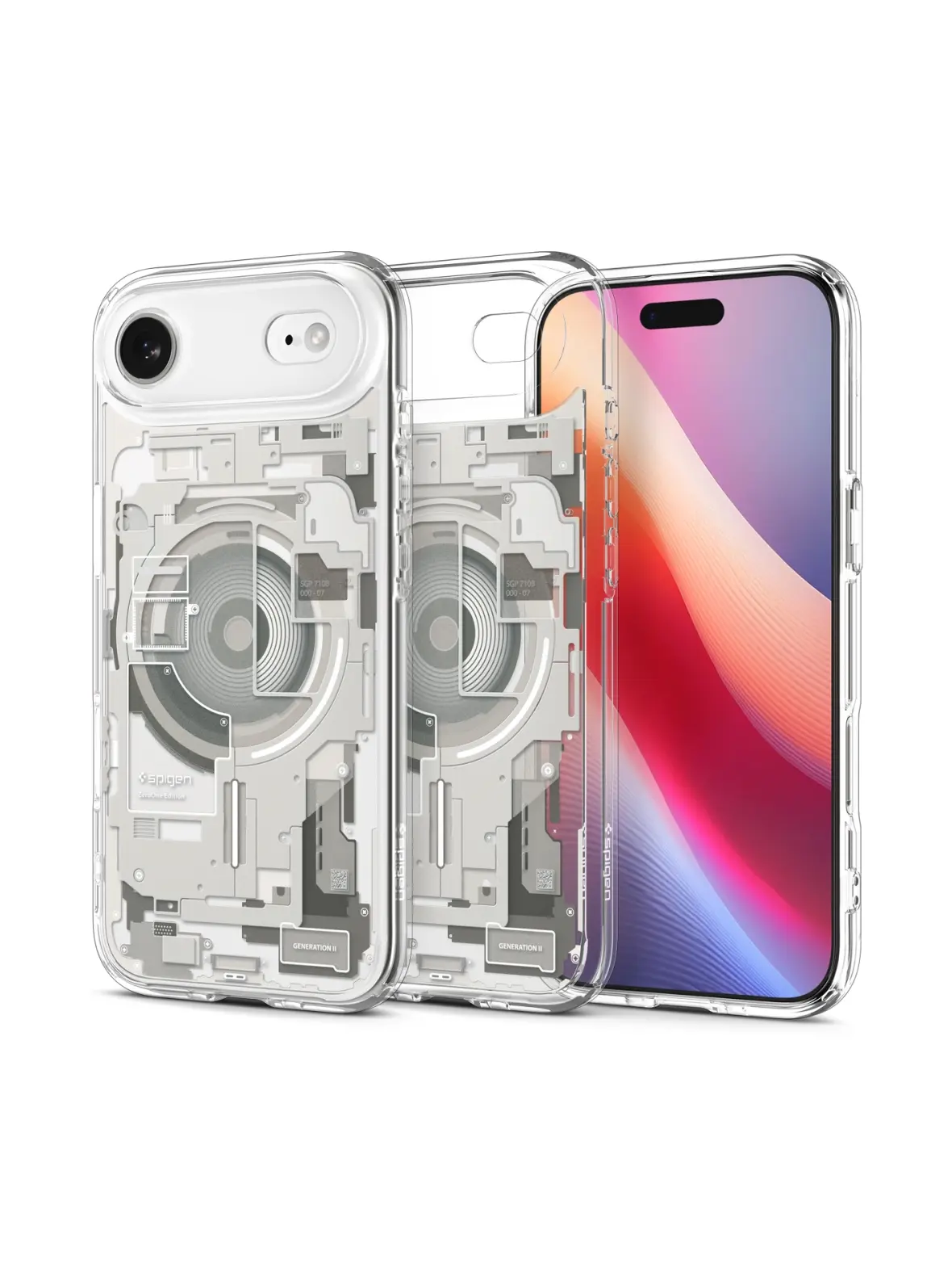 SPIGEN futerał ULTRA HYBRID MAG kompatybilny z MagSafe do IPHONE 17 Air zero one natural titanium