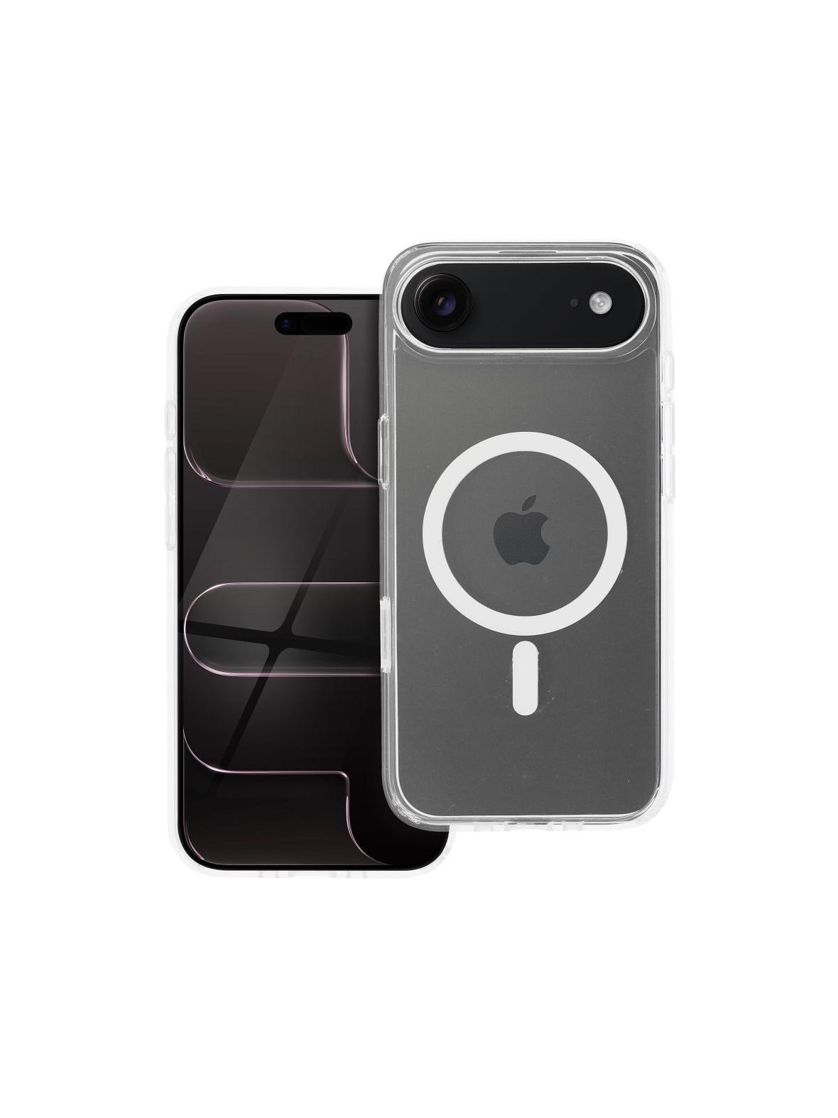 Futerał nieżółknący Clear Elite Mag Cover kompatybilny z MagSafe i Camera Control button pasuje do IPHONE 17 Air transparent