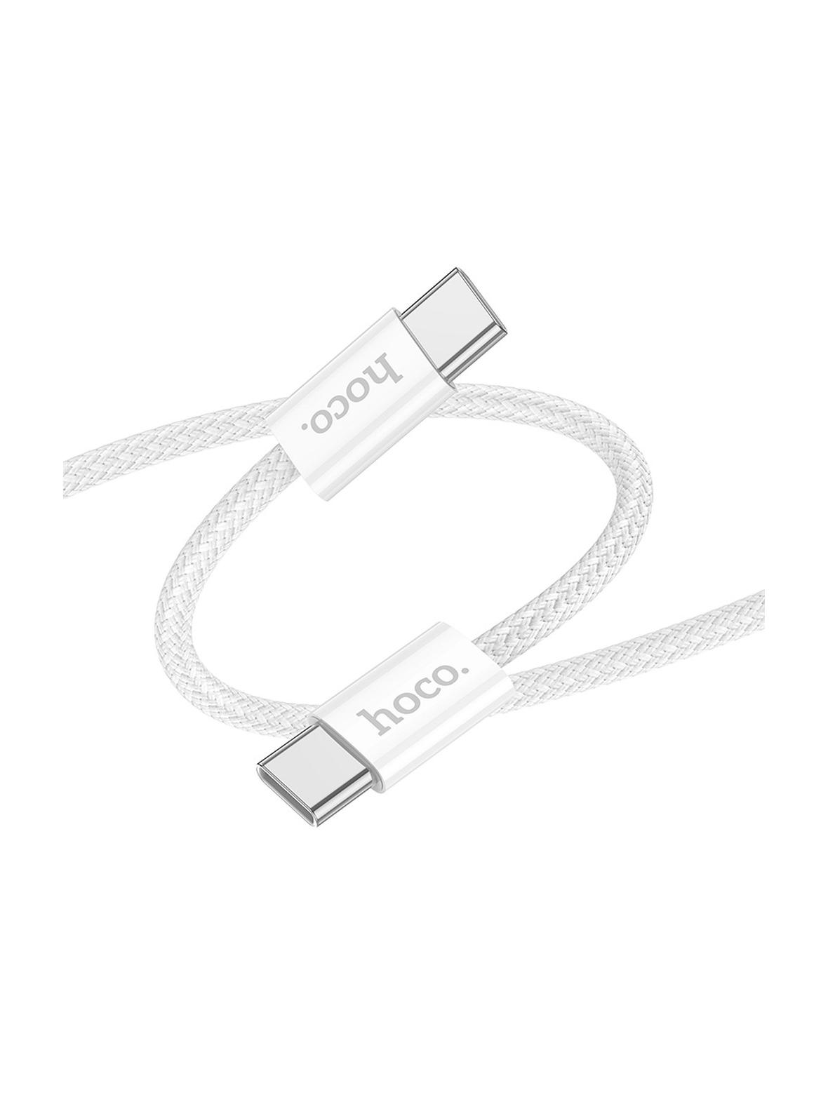 EOL HOCO kabel Typ C do Typ C PD QC3.0 3A 60W X104 1 m biały