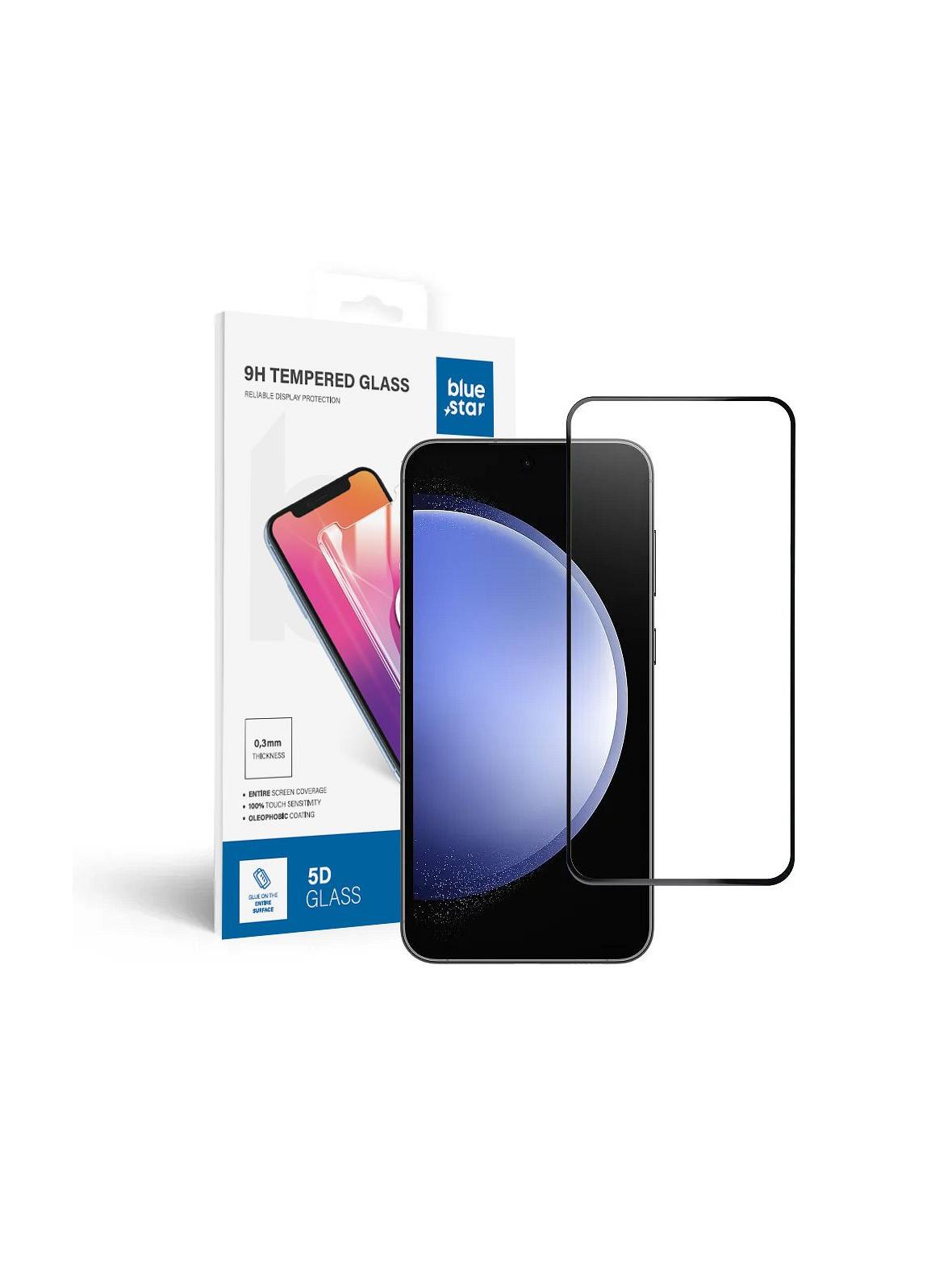 Szkło hartowane do Samsung Galaxy S23 FE (full glue / case friendly) Blue Star 5D czarne