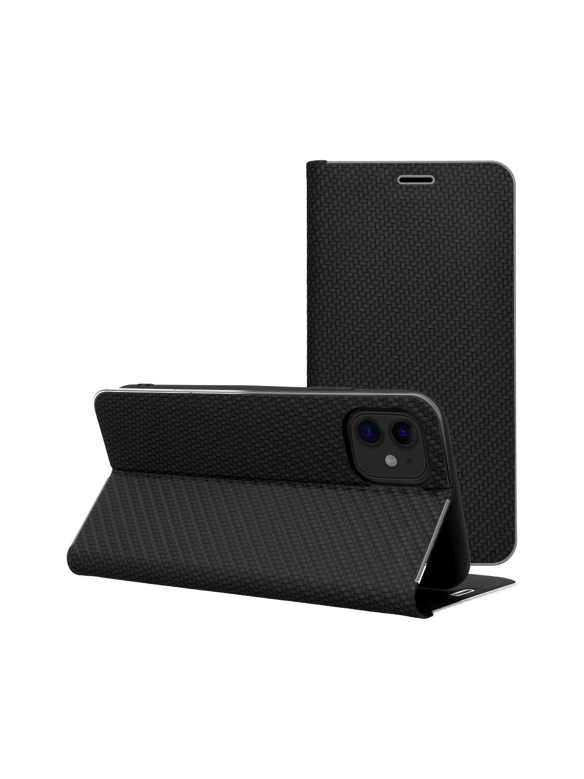 Kabura LUNA Book Carbon do IPHONE 17 Pro czarny