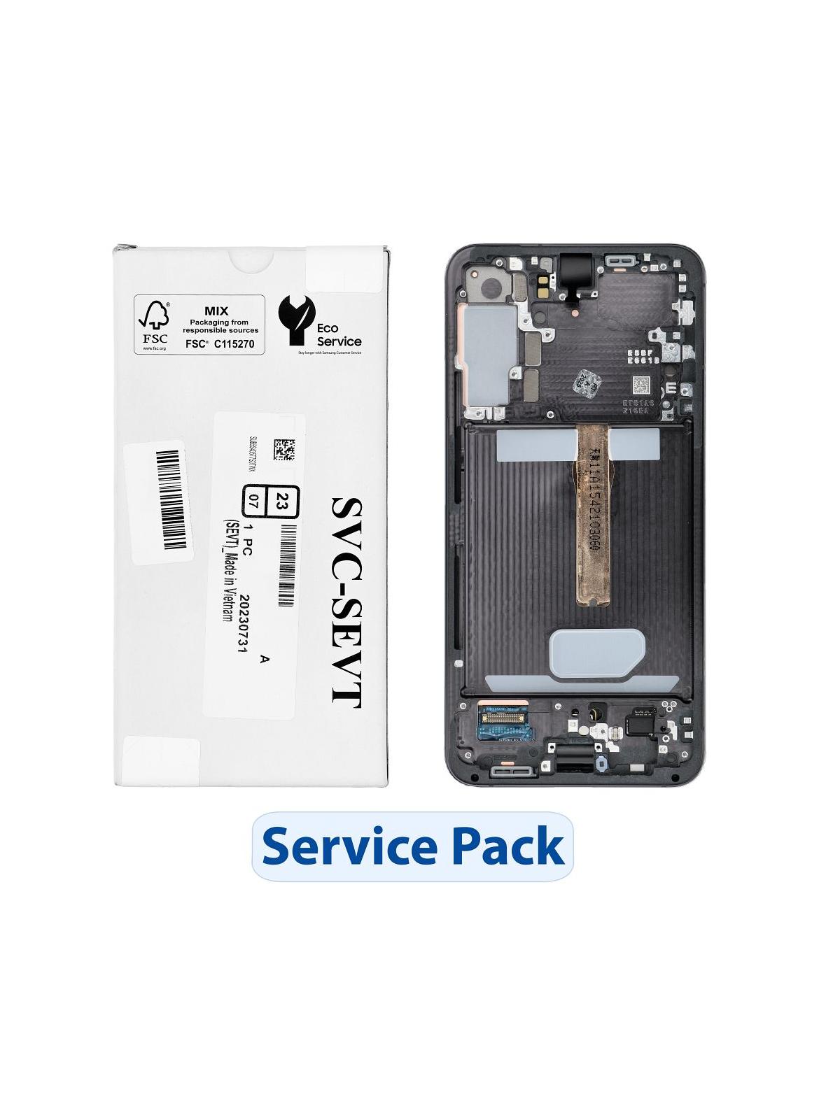 ServicePack Wyświetlacz LCD SAMSUNG S22 Plus S906 GH82-27500A Black