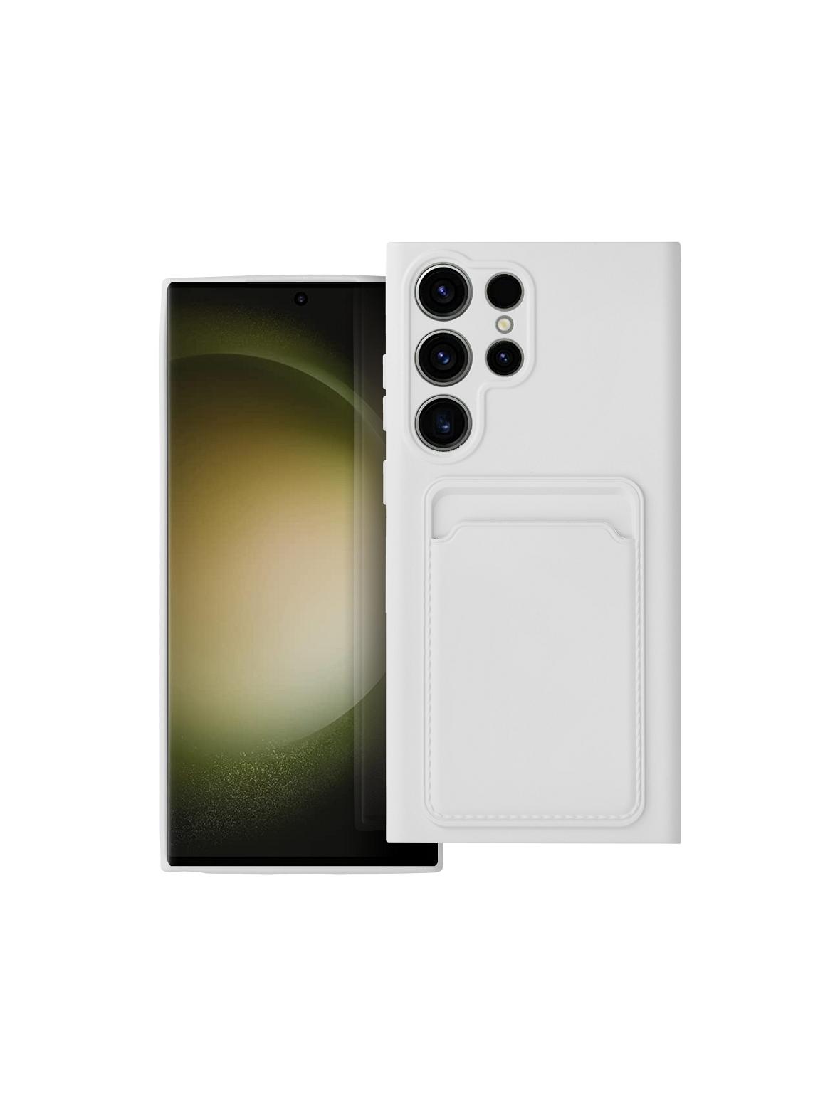 Futerał CARD CASE do SAMSUNG S23 Ultra biały