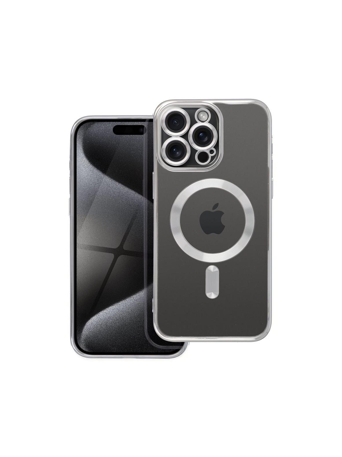 Futerał ELECTRO MAG COVER kompatybilny z MagSafe do IPHONE 15 Pro Max tytanowy