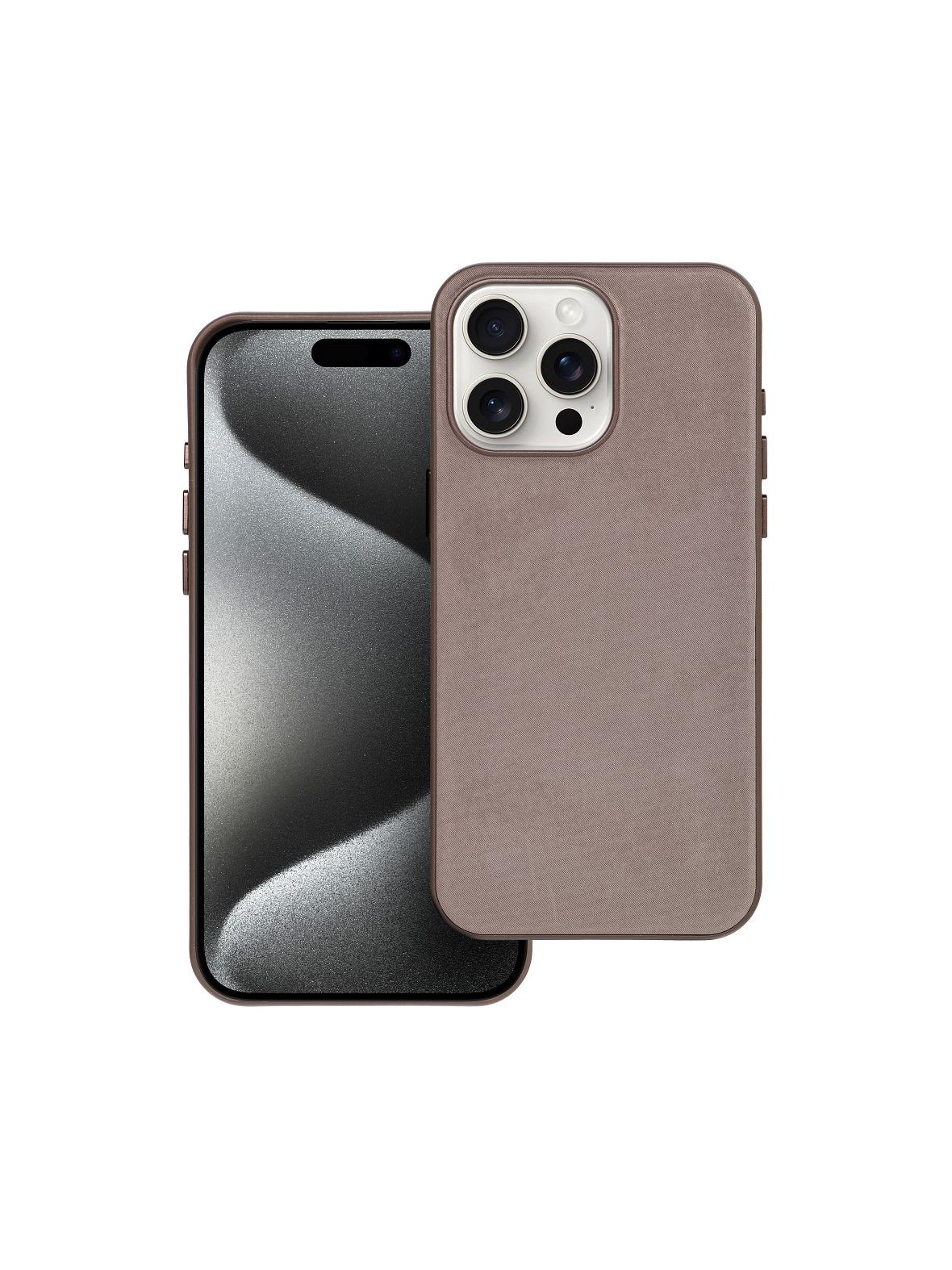 Futerał WOVEN MAG COVER kompatybilny z MagSafe do IPHONE 15 Pro Max jasny brązowy