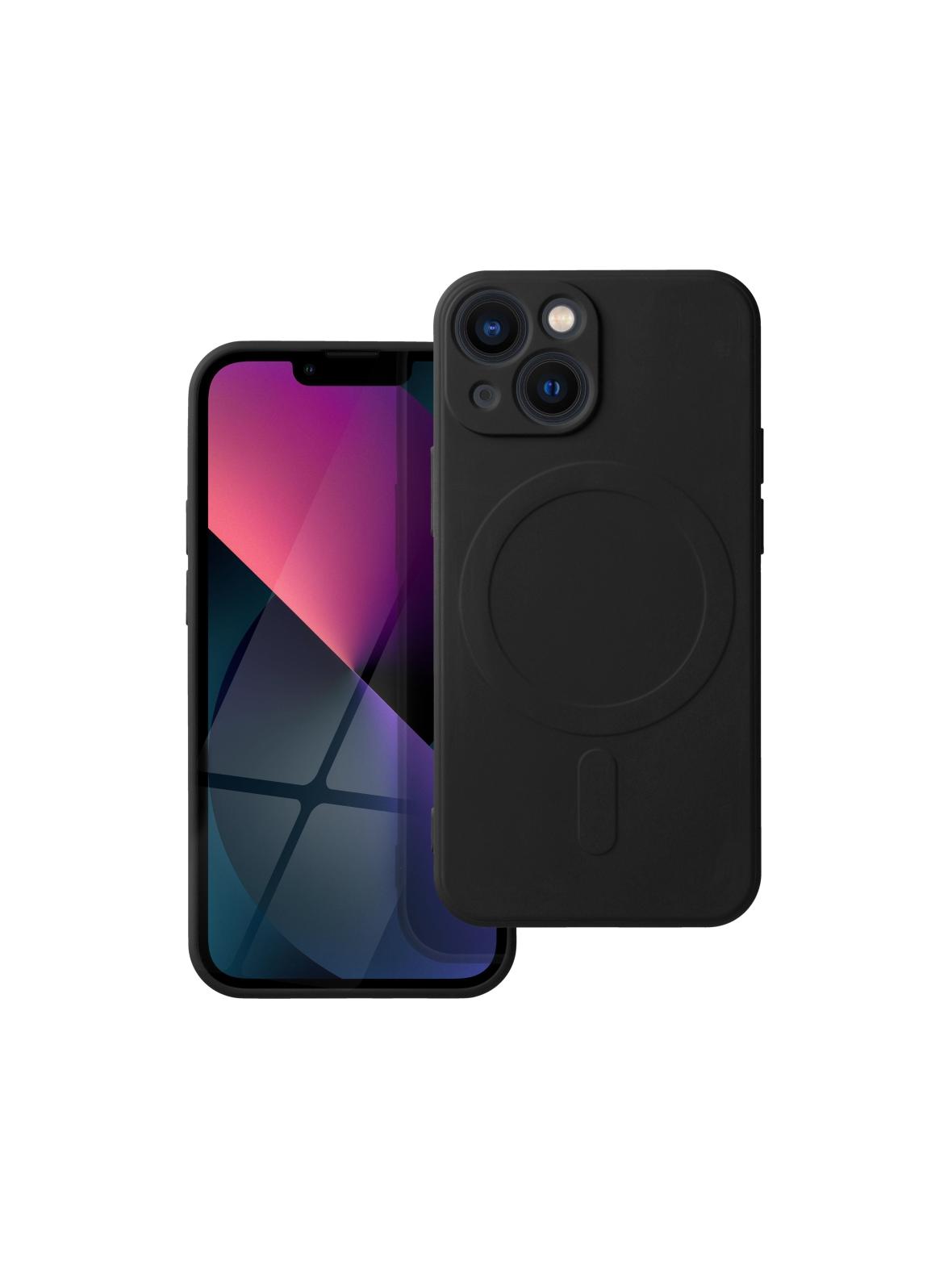 Futerał SILICONE MAG COVER kompatybilny z MagSafe do IPHONE 13 Mini czarny