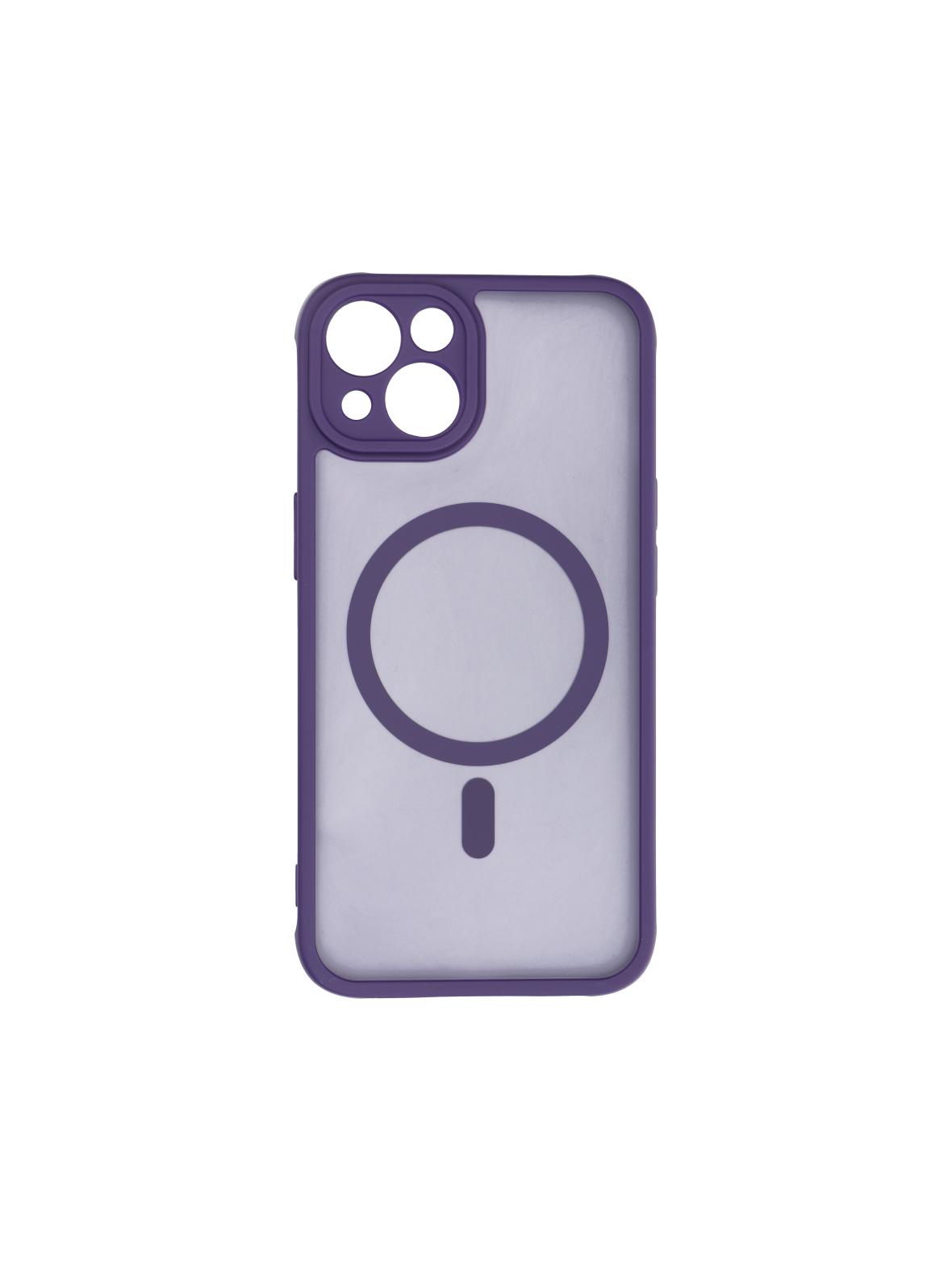 Futerał FULL MATTE MAG COVER kompatybilny z MagSafe do IPHONE 13 fioletowy
