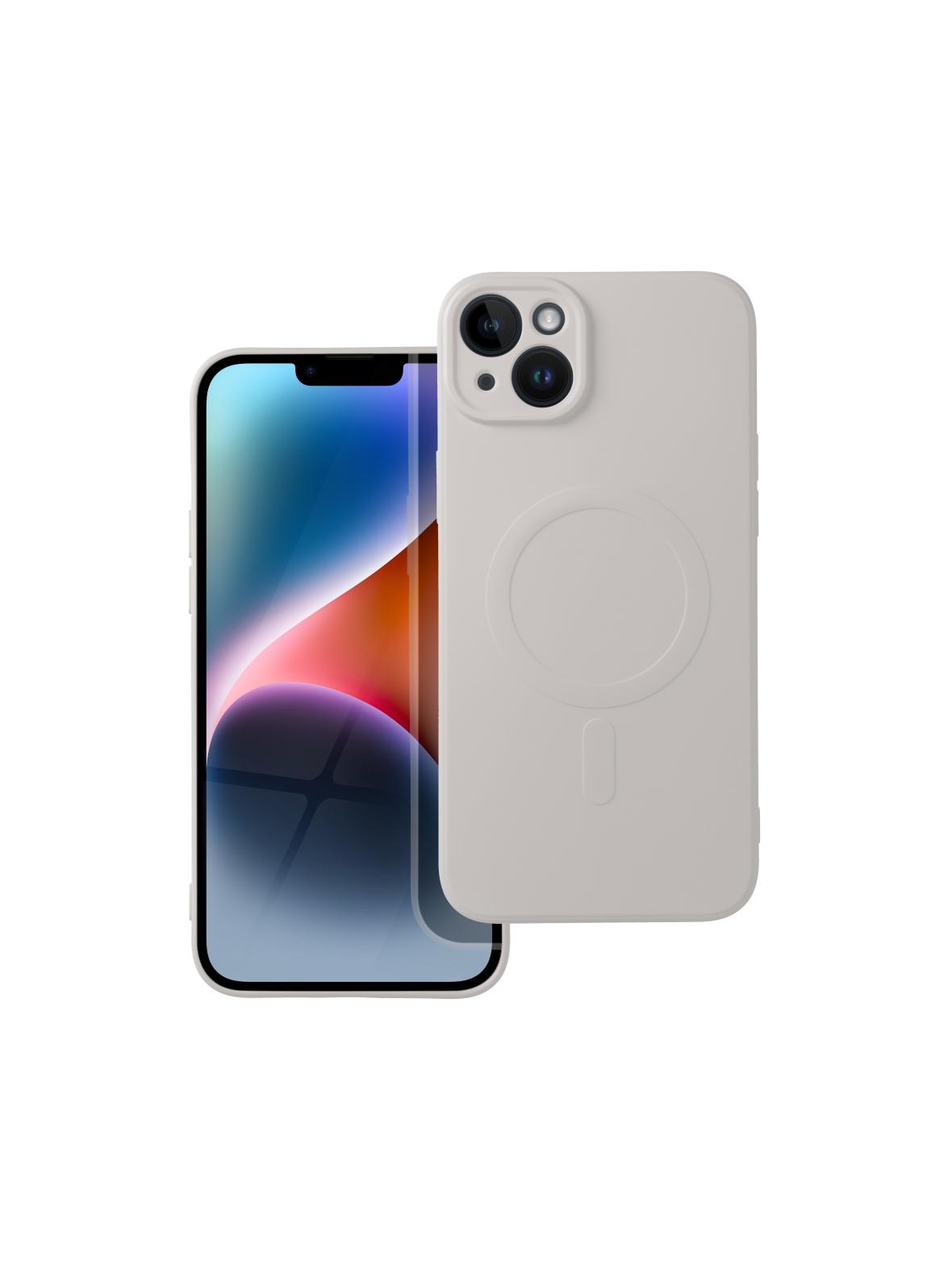 Futerał SILICONE MAG COVER kompatybilny z MagSafe do IPHONE 14 Plus biały