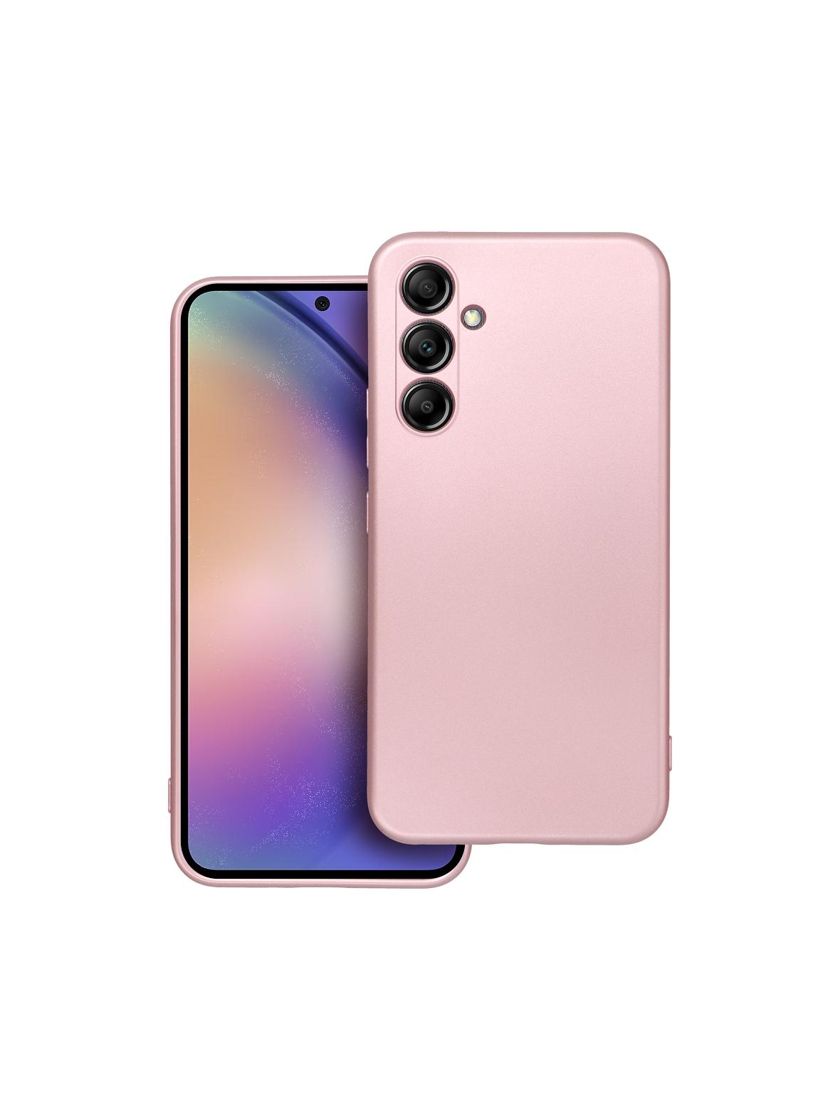 Futerał METALLIC do SAMSUNG A54 5G różowy