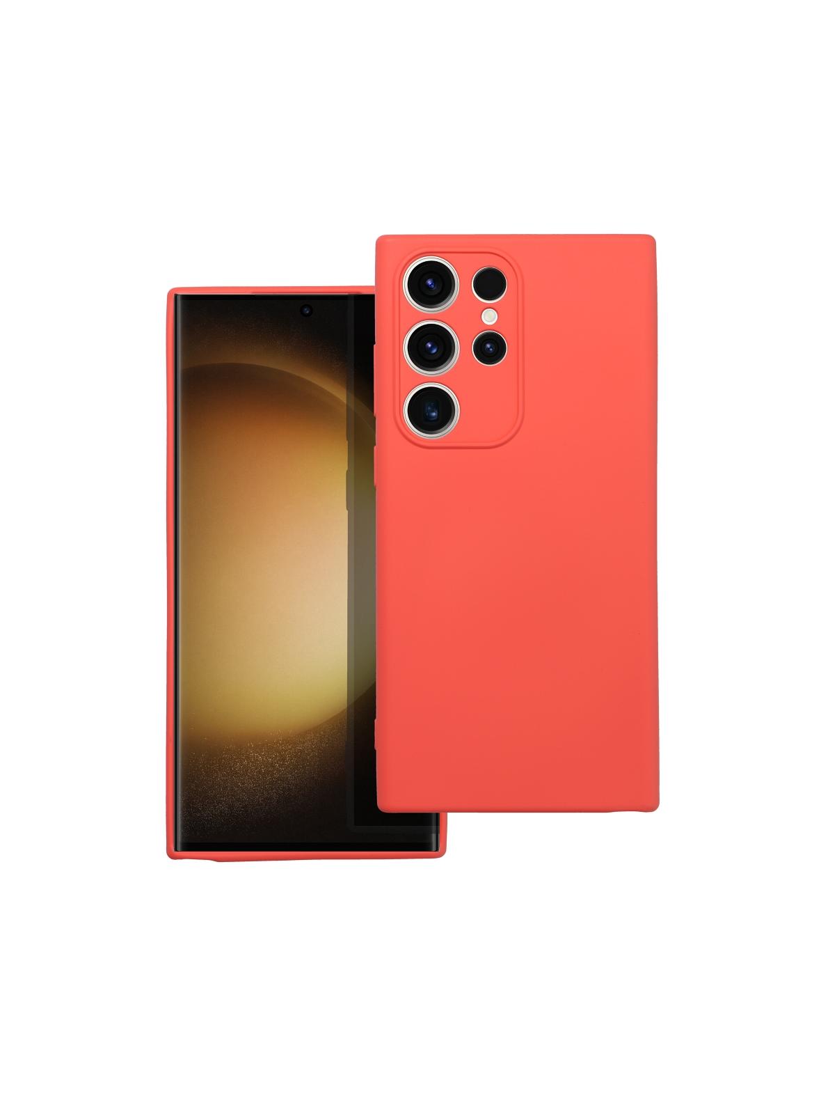 Futerał SILICONE do SAMSUNG S23 Ultra brzoskwiniowy