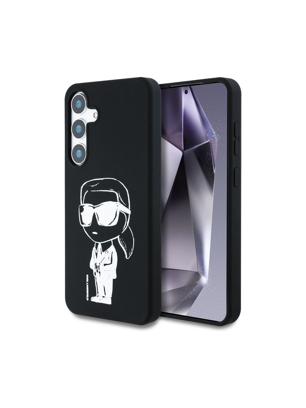 KARL LAGERFELD futerał do SAMSUNG S25 KLHMS25SPNYKGRTK (Magnetic Silicone Graffiti Ikonik) czarny