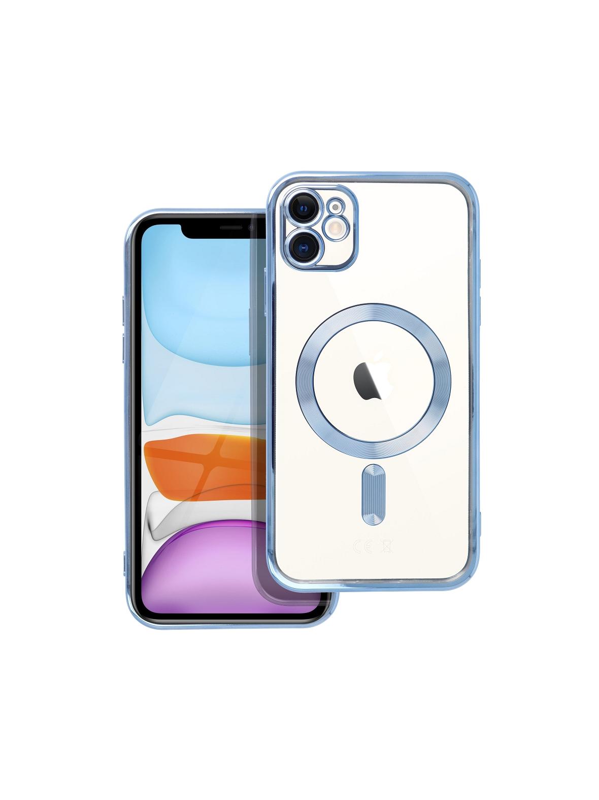 Futerał ELECTRO MAG COVER kompatybilny z MagSafe do IPHONE 11 niebieski