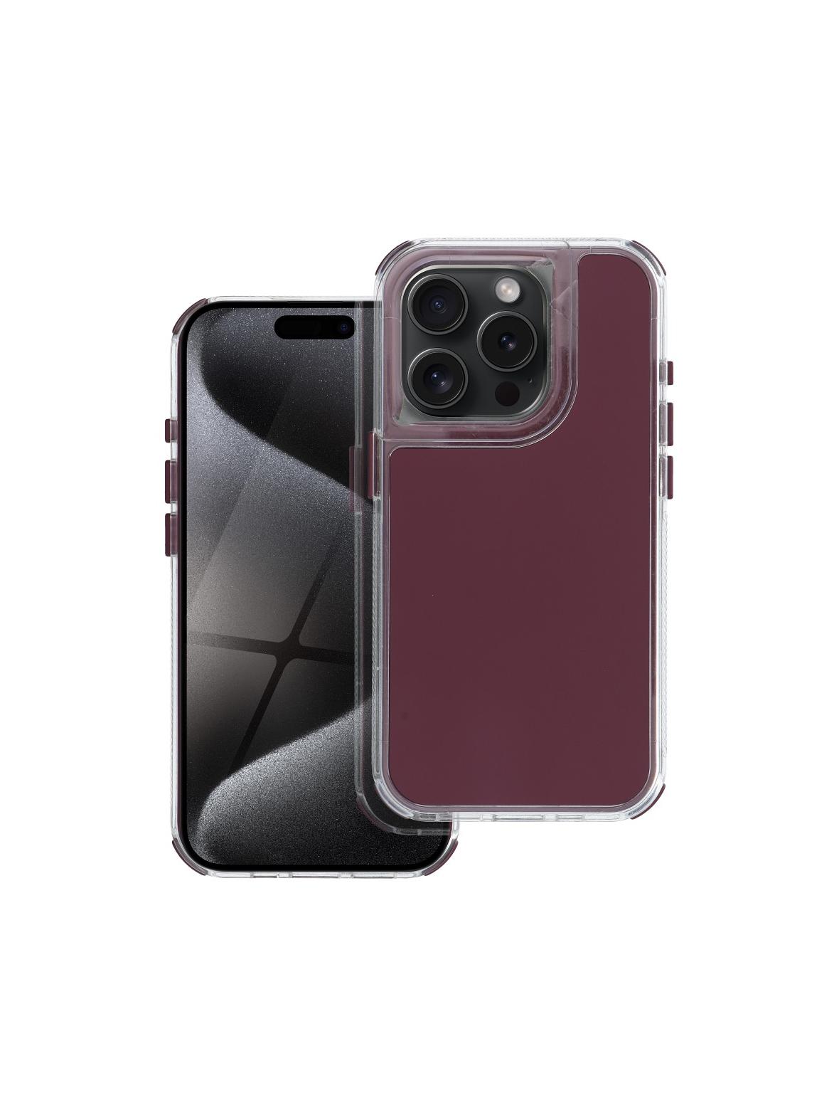 Futerał MATRIX do IPHONE 15 Pro Max purpurowy