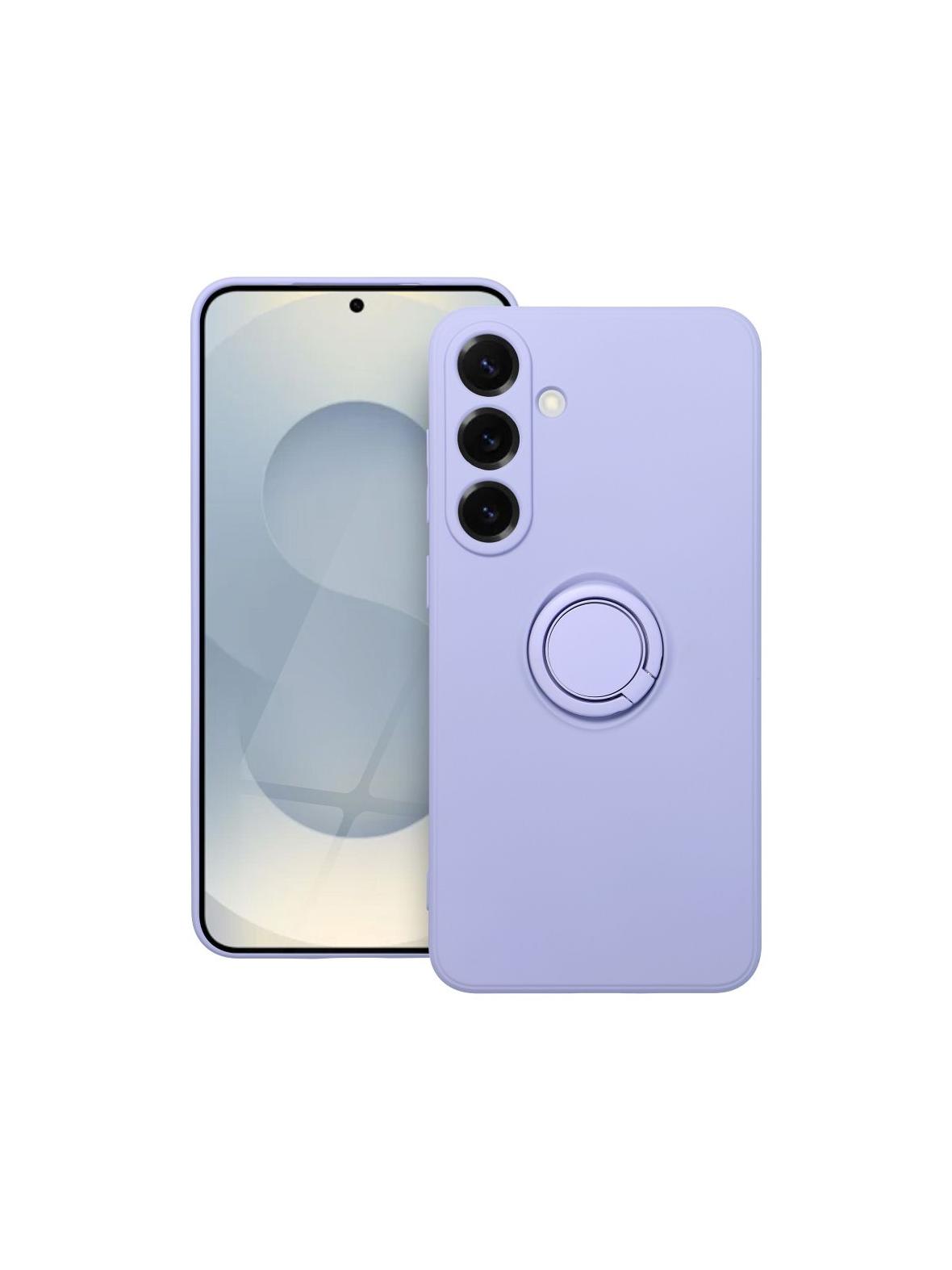 Futerał SILICONE RING do SAMSUNG S25 Plus fioletowy