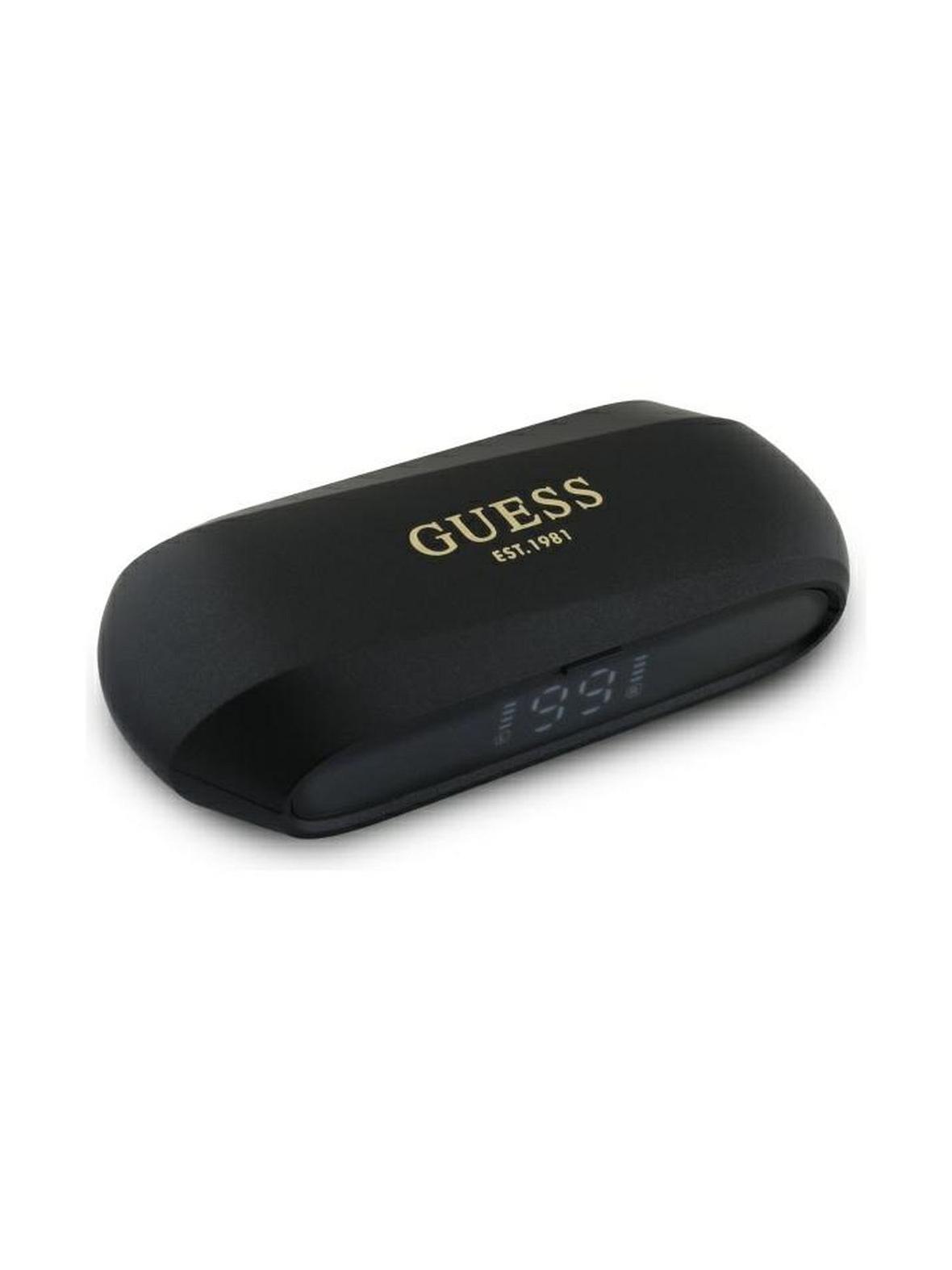 GUESS słuchawki bezprzewodowe bluetooth TWS GUTWSC2MCDSK (Elongated Metallic Classic Printed Logo) czarne
